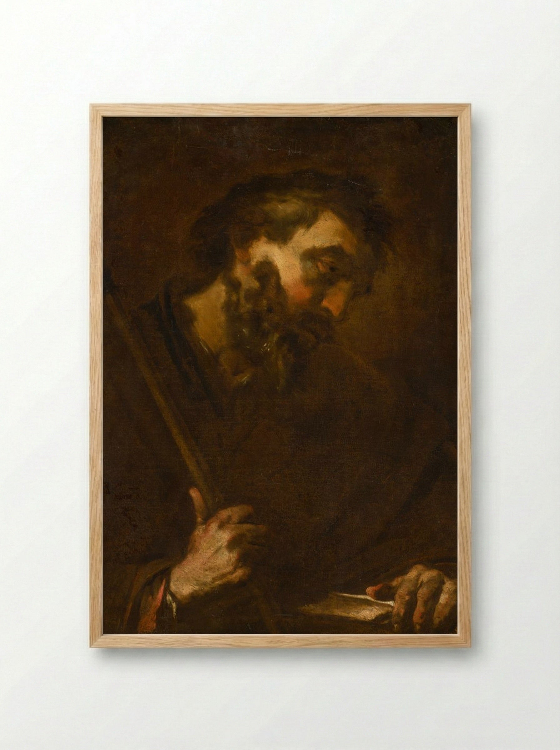 Saint Jude Thaddeus - Jusepe de Ribera - Framed Print Wood
