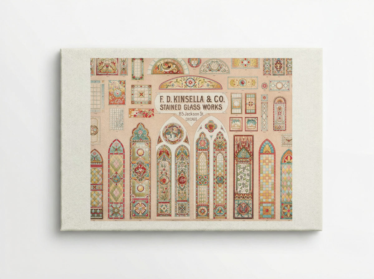 Stained Glass Works Designs - F. D. Kinsella & Co. - Canvas
