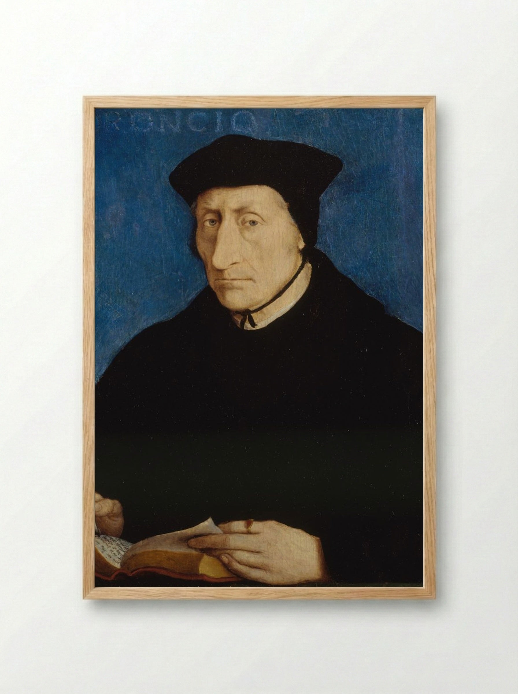 Guillaume Budé - Jean Clouet - Framed Print Wood
