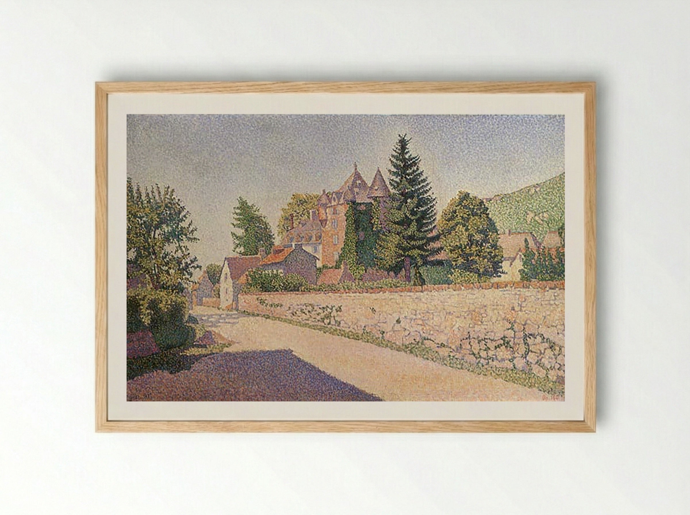Chateau de Comblat - Paul Signac - Framed Print Wood