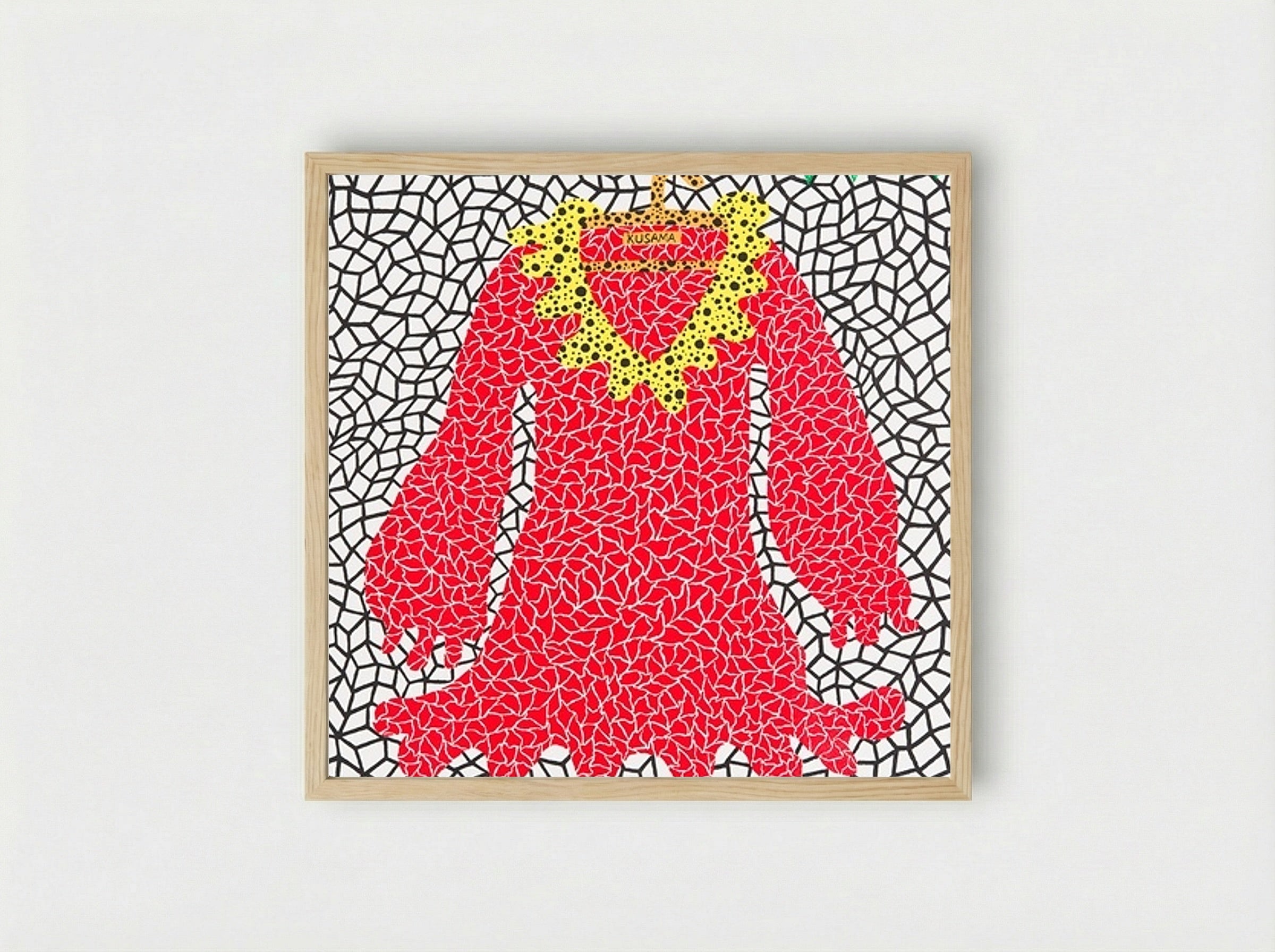 Dress - Yayoi Kusama - Framed Print Wood