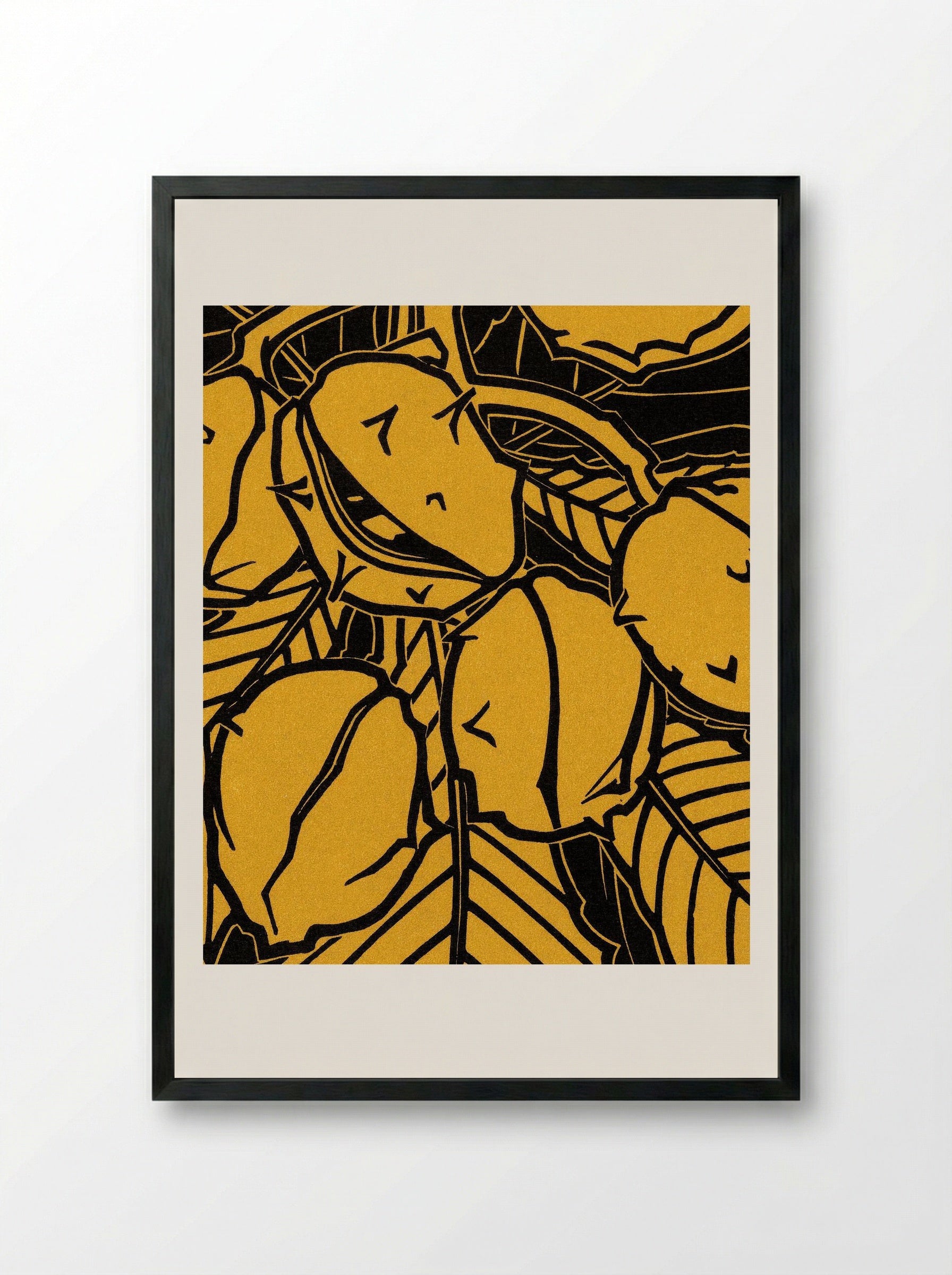 Chestnut Branch - Julie de Graag - Framed Print Black