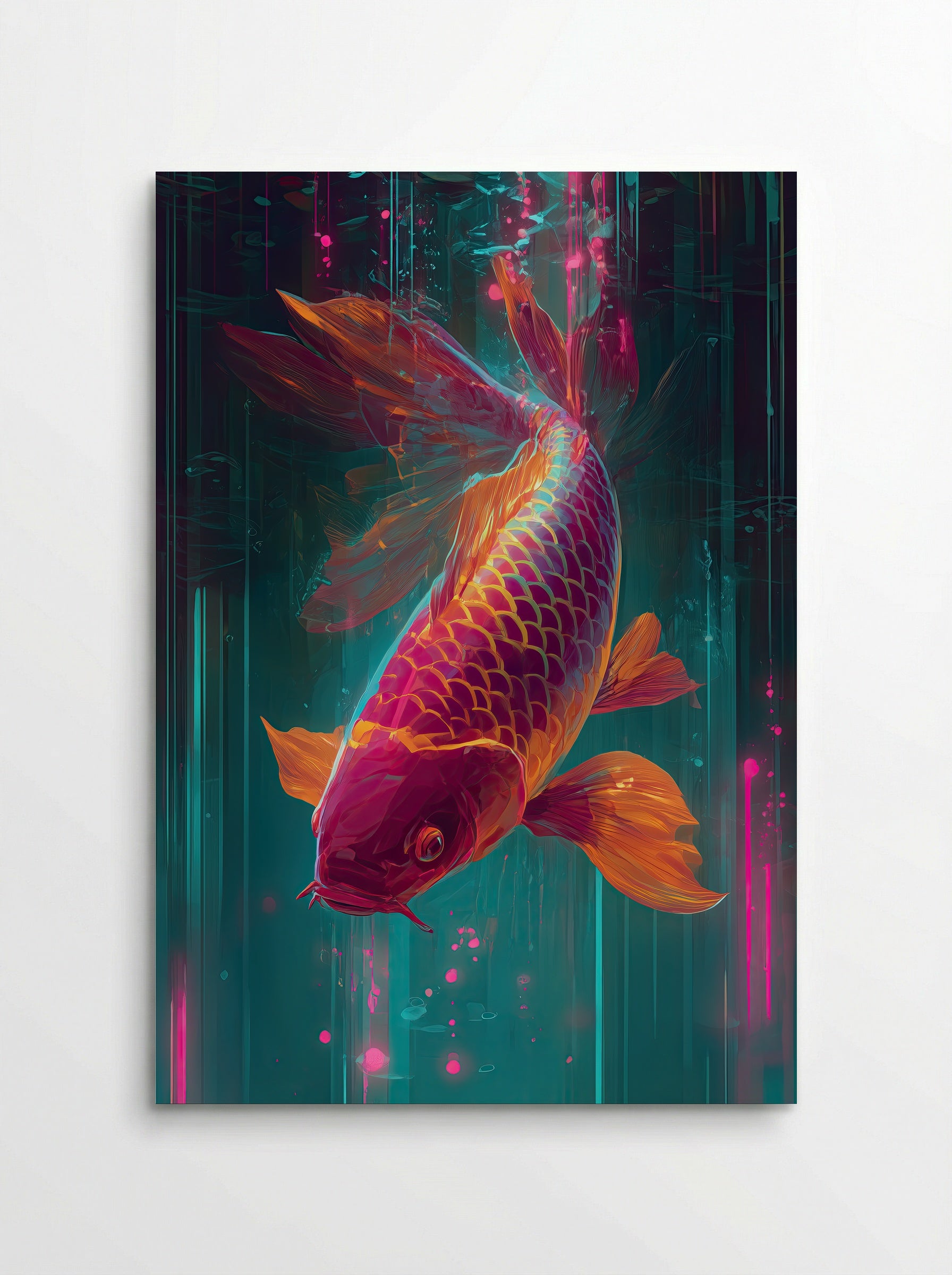 Neon Koi No.2 – Emberstream - Poster