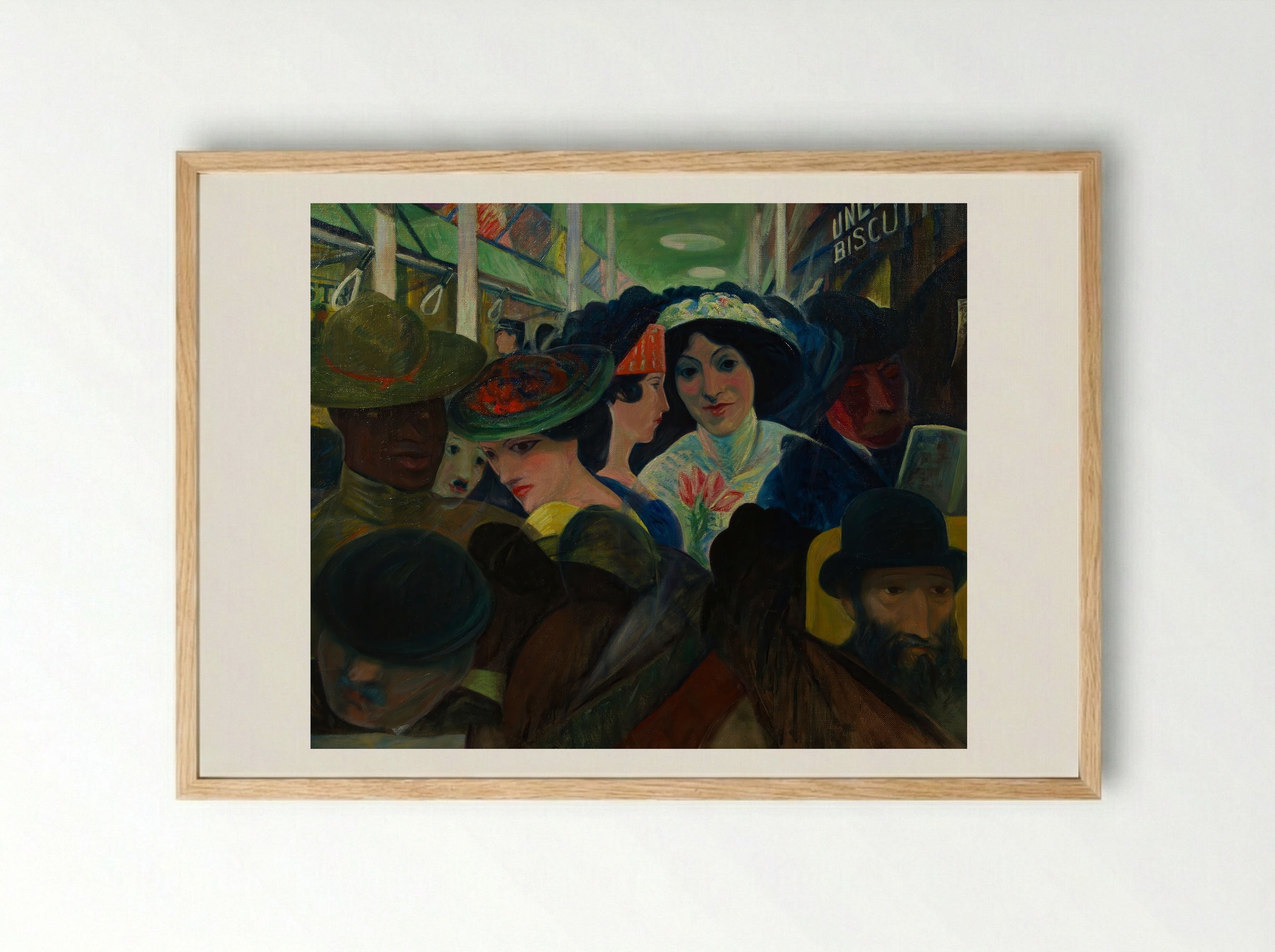 The Subway - Max Weber - Framed Print Wood