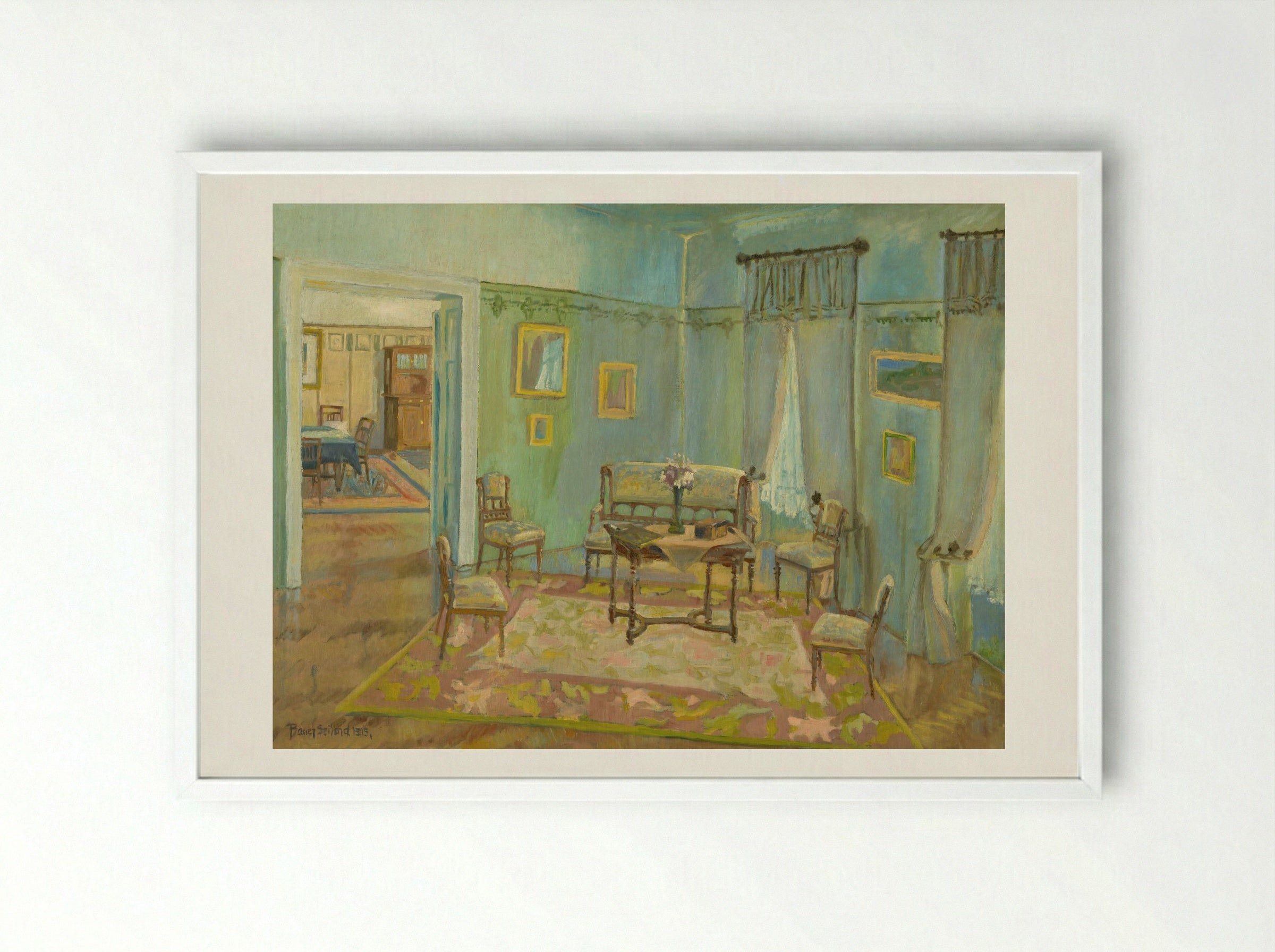 Room Interior - Konstantin Bauer - Framed Print White