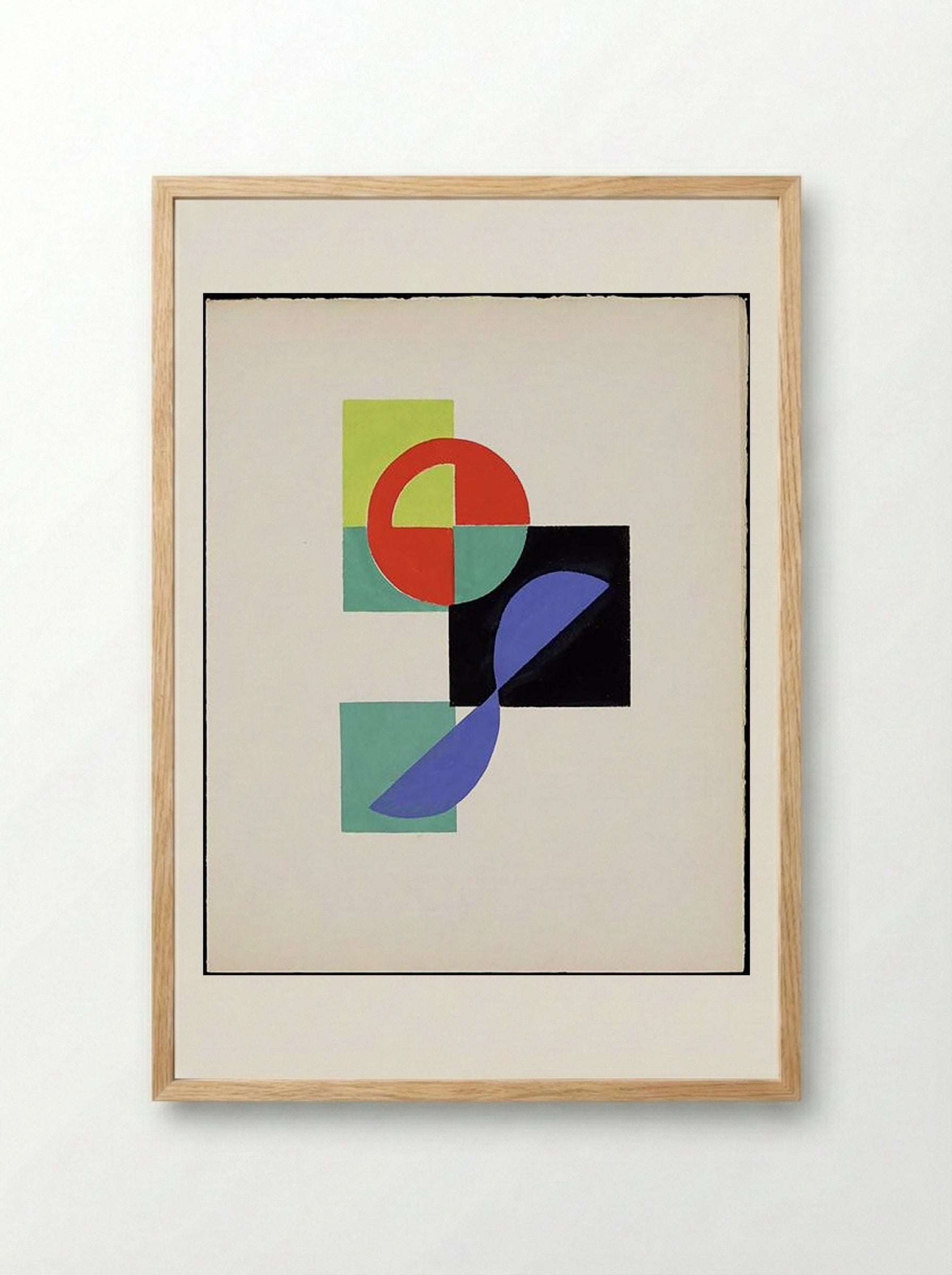 Untitled (Illustration for Tristan Tzara's _Le fruit permis_) - Sonia Delaunay - Framed Print Wood