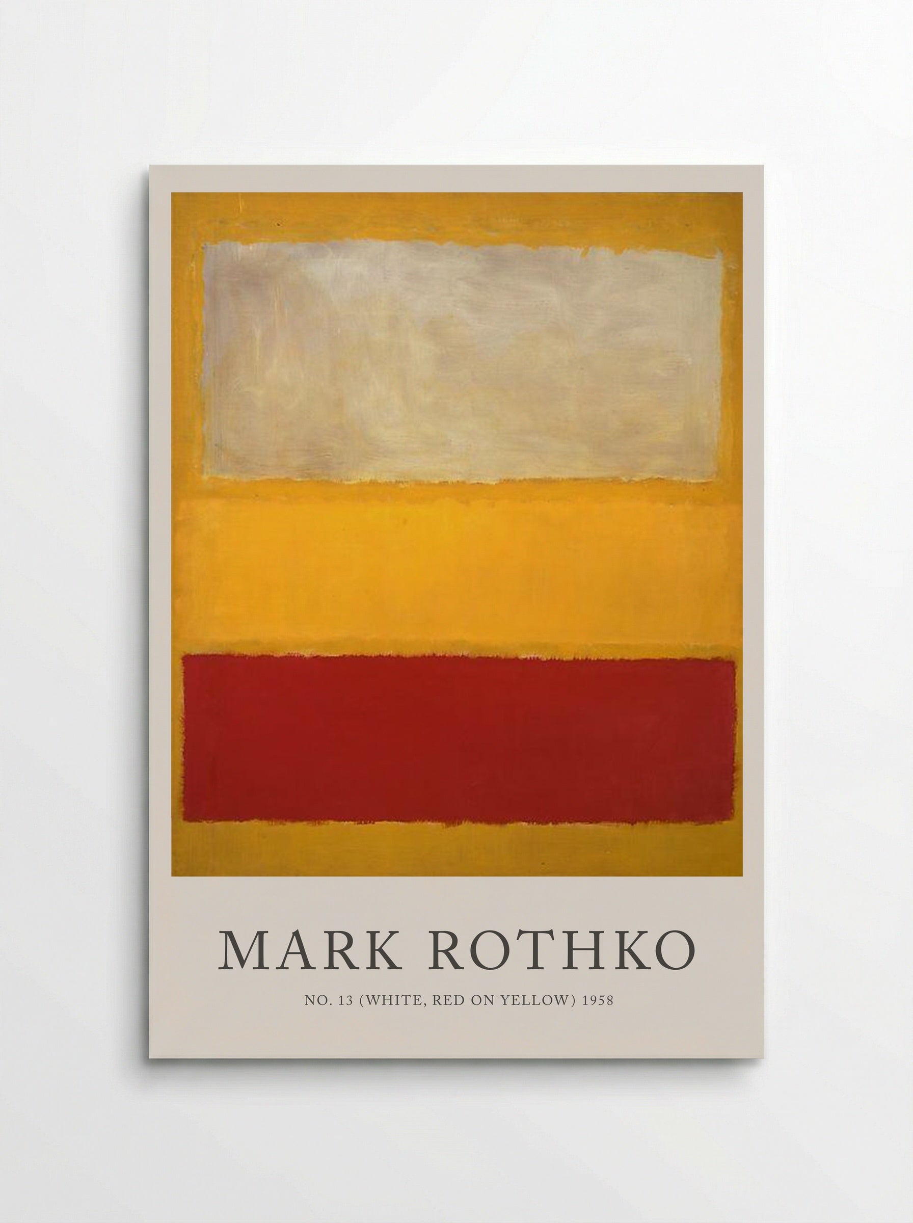 No. 13 (White, Red on Yellow) - Mark Rothko - Poster