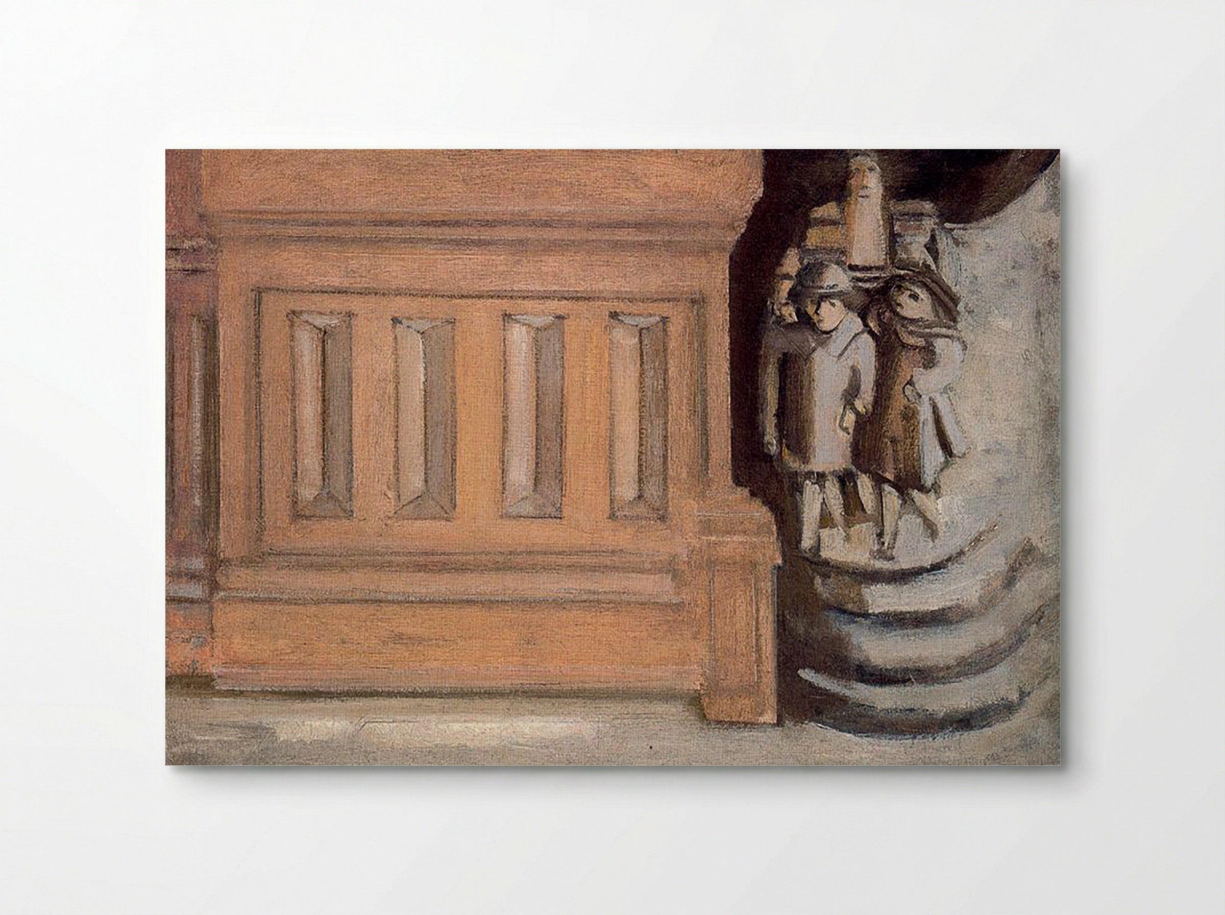 Untitled (Architectural Detail with Figures) - Fine Art Print - Poster