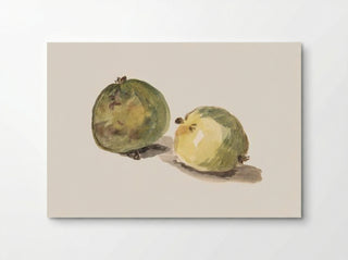 A Letter to Eugène Maus, Decorated with Two Apples - Édouard Manet