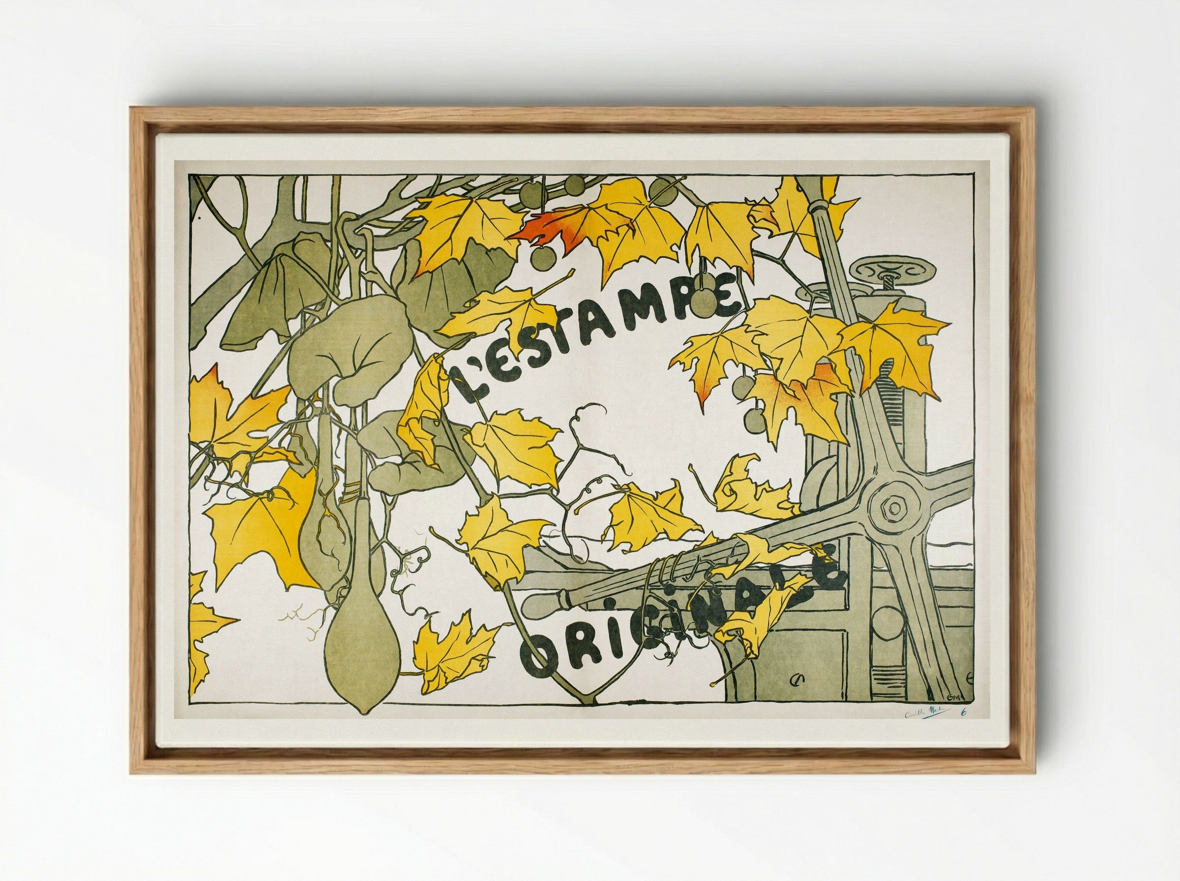 Cover for the Second Year of L'Estampe Originale - Camille Martin - Framed Canvas Wood