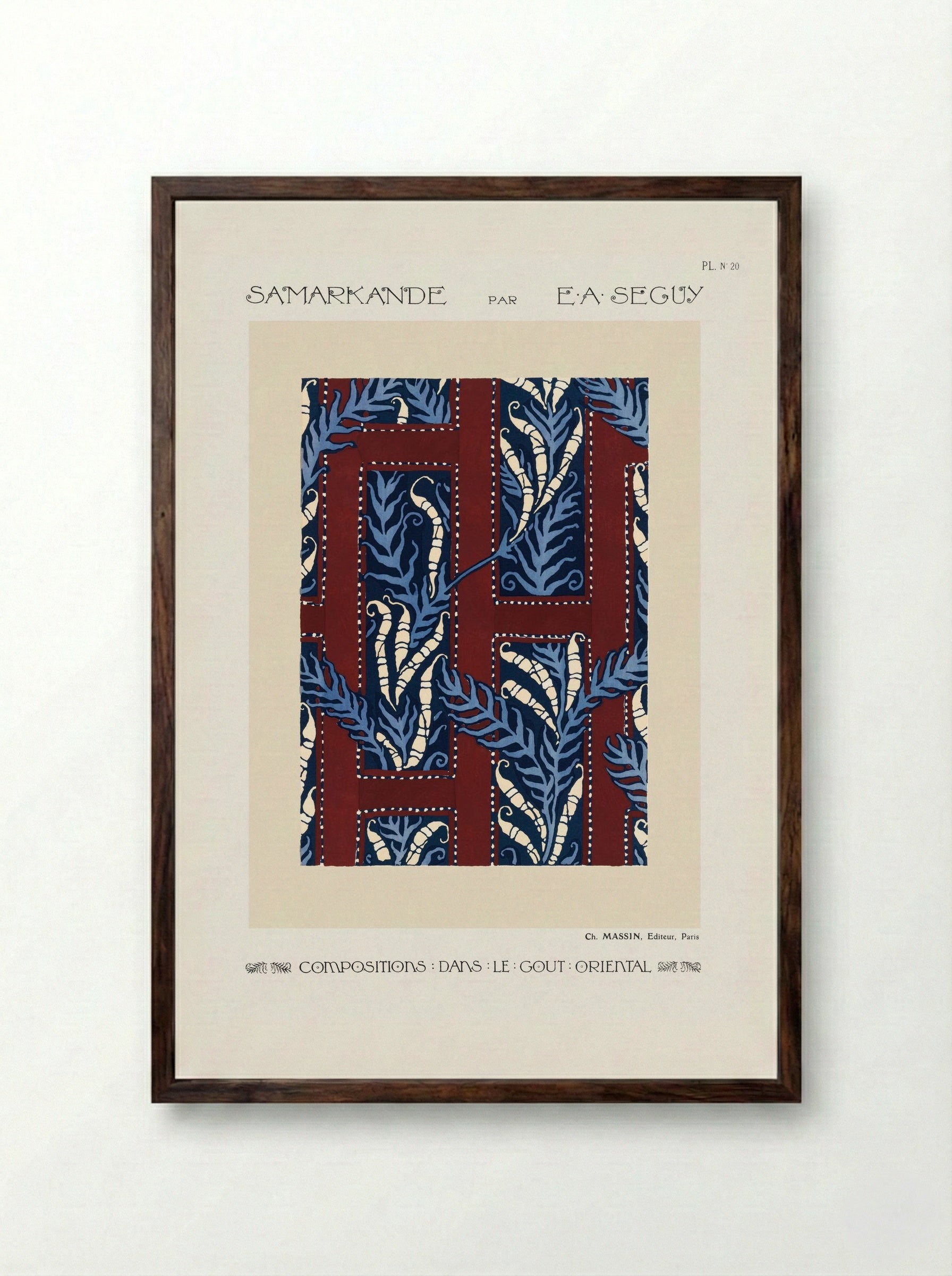 Samarkande, Plate No. 20 - Émile-Allain Séguy - Framed Print Dark Wood