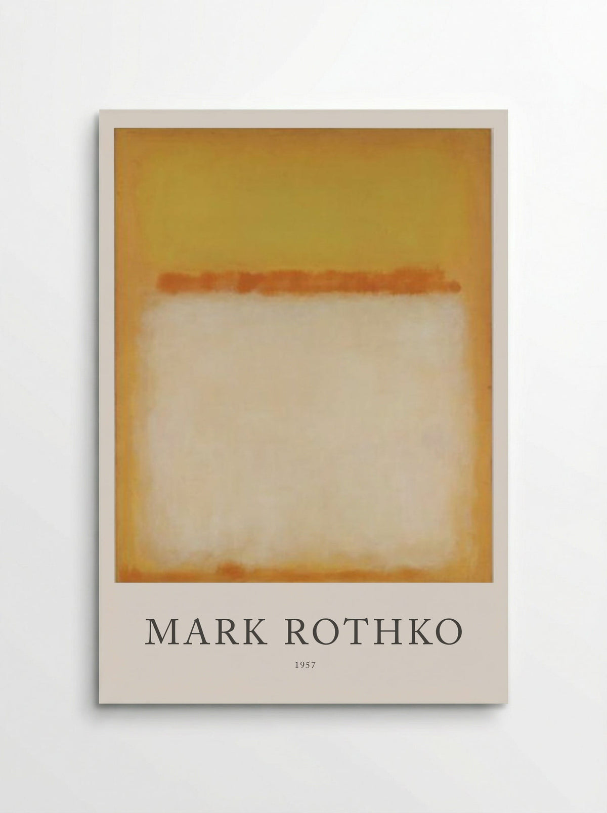 Untitled (Yellow, Orange, White) - Mark Rothko - Poster