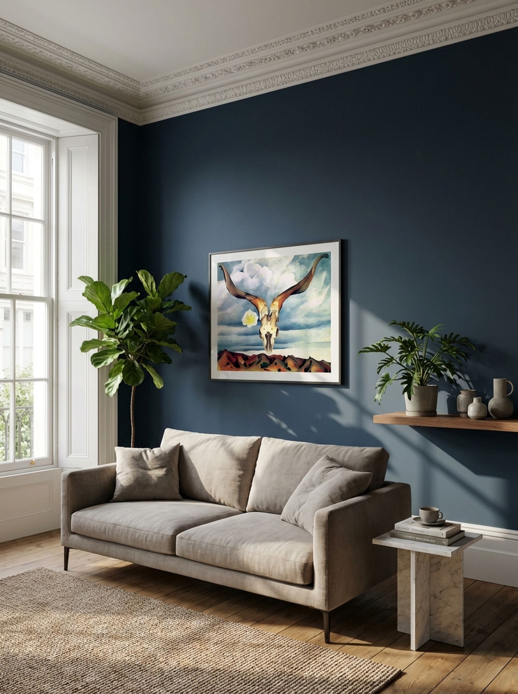 Ram's Head, White Hollyhock, Hills - Georgia O'Keeffe - Lifestyle