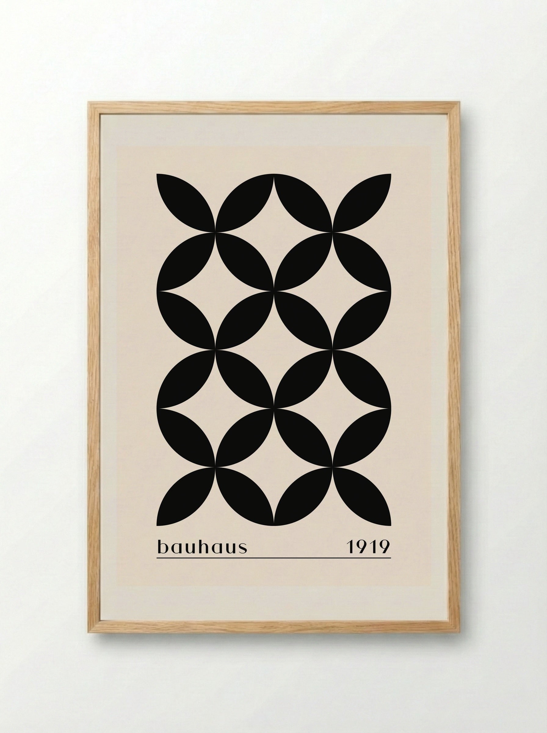 Bauhaus Petal Formation 1919 - Framed Print Wood
