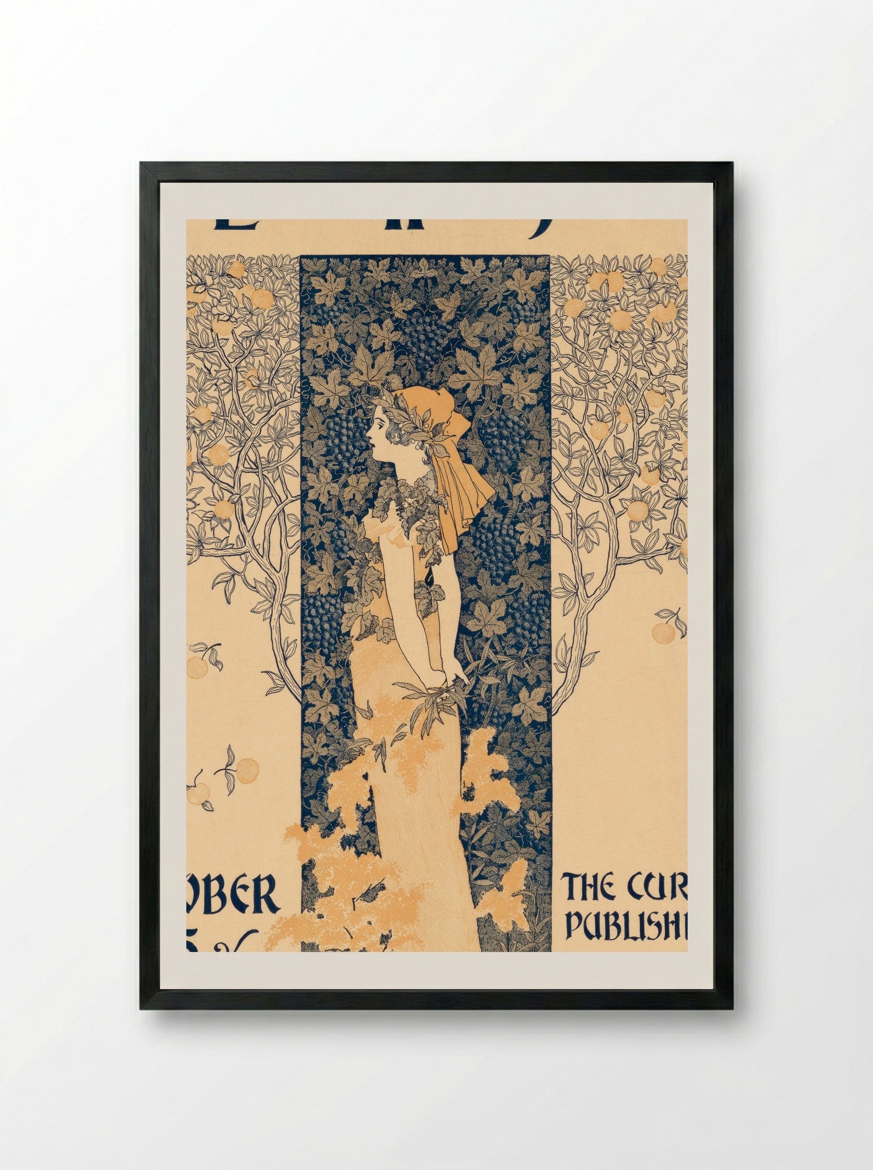 The Ladies' Home Journal for October, 1895 - William Martin Johnson - Framed Print Black