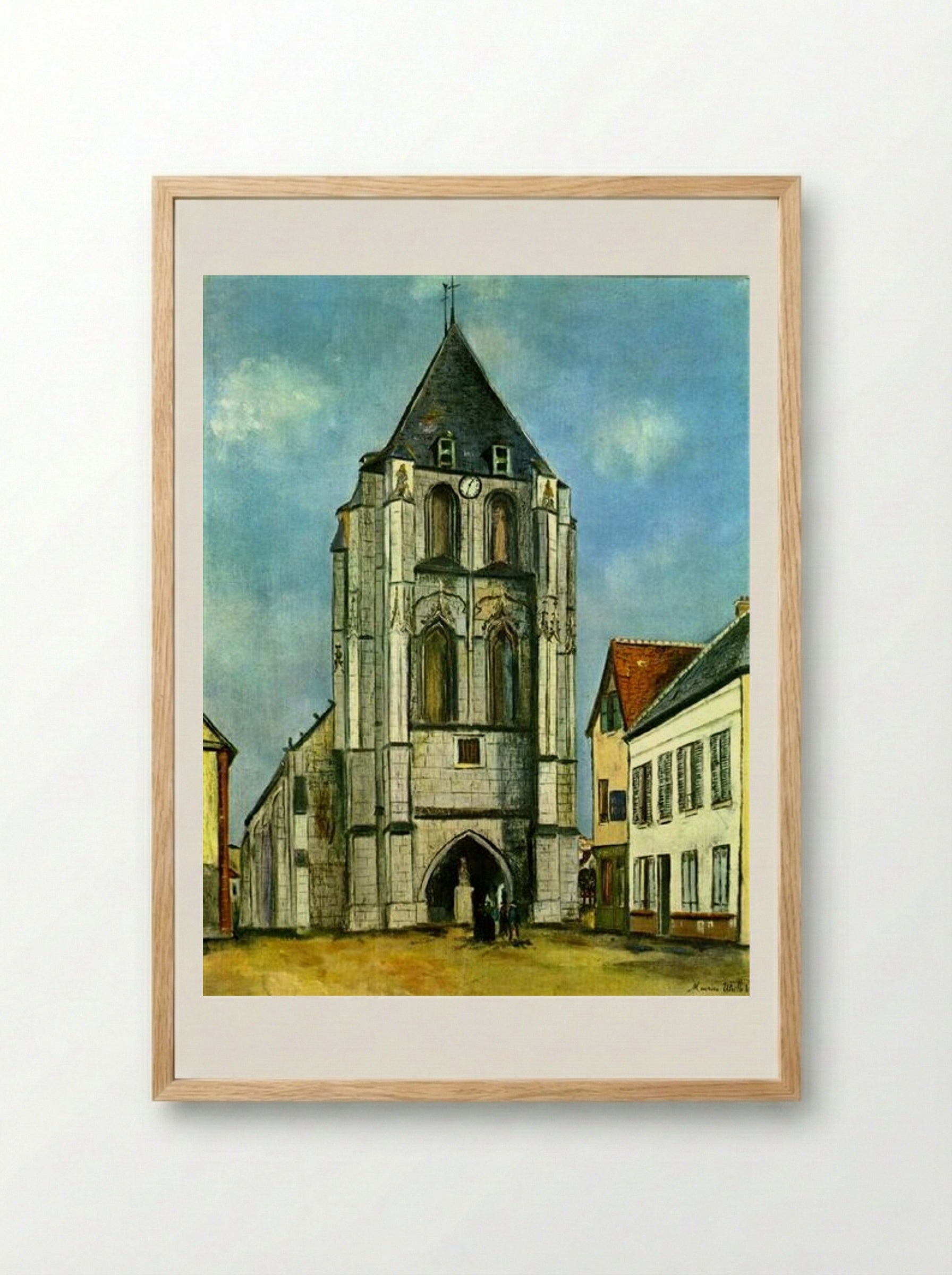 Church in Provence - Maurice Utrillo - Framed Print Wood