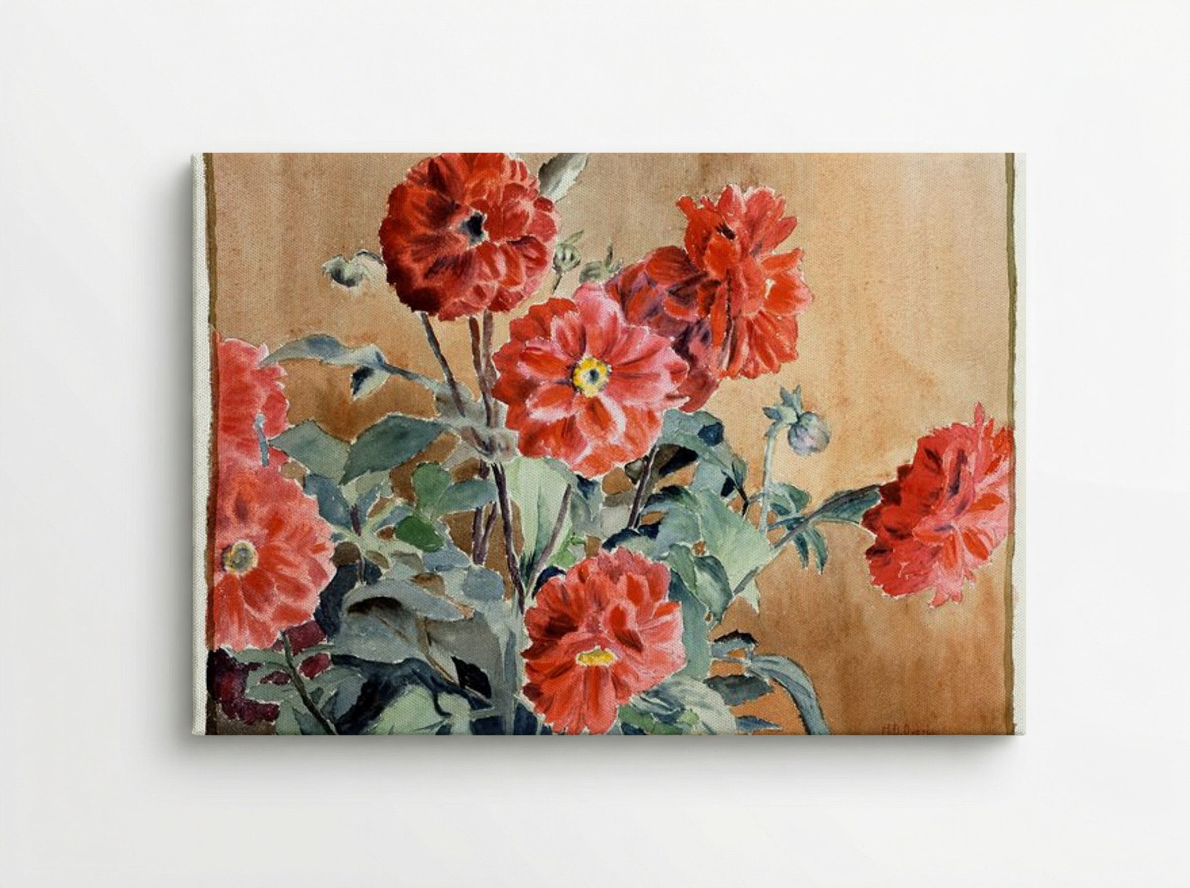 Dahlias - Hannah Borger Overbeck - Canvas