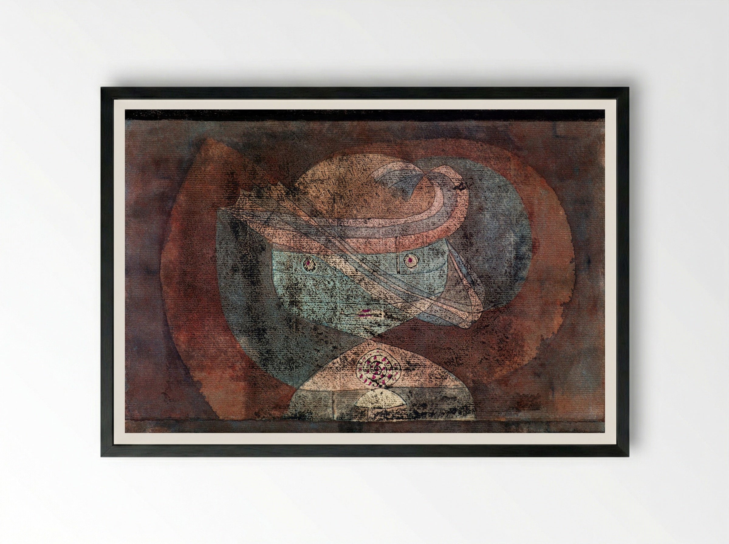 Movement around a Child - Paul Klee - Framed Print Black