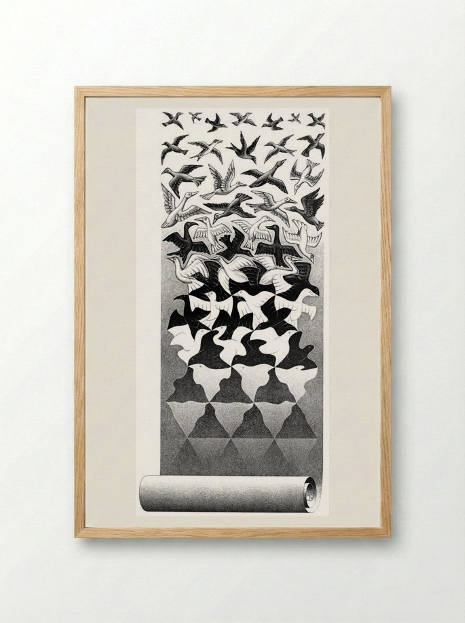 Liberation - M.C. Escher - Framed Print Wood
