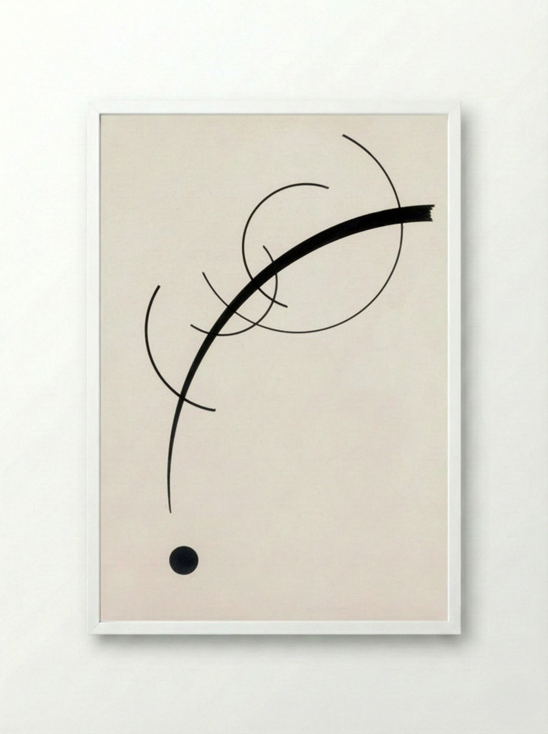 Point and Line to Plane - Wassily Kandinsky - Framed Print White
