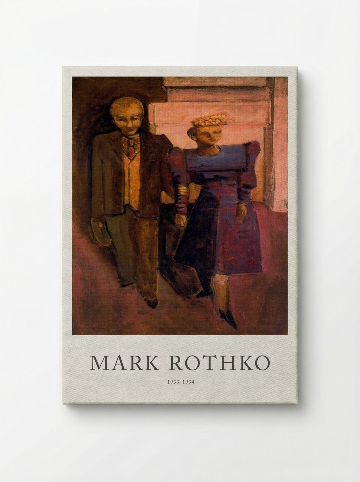 Untitled (Couple in Cityscape) - Mark Rothko - Canvas