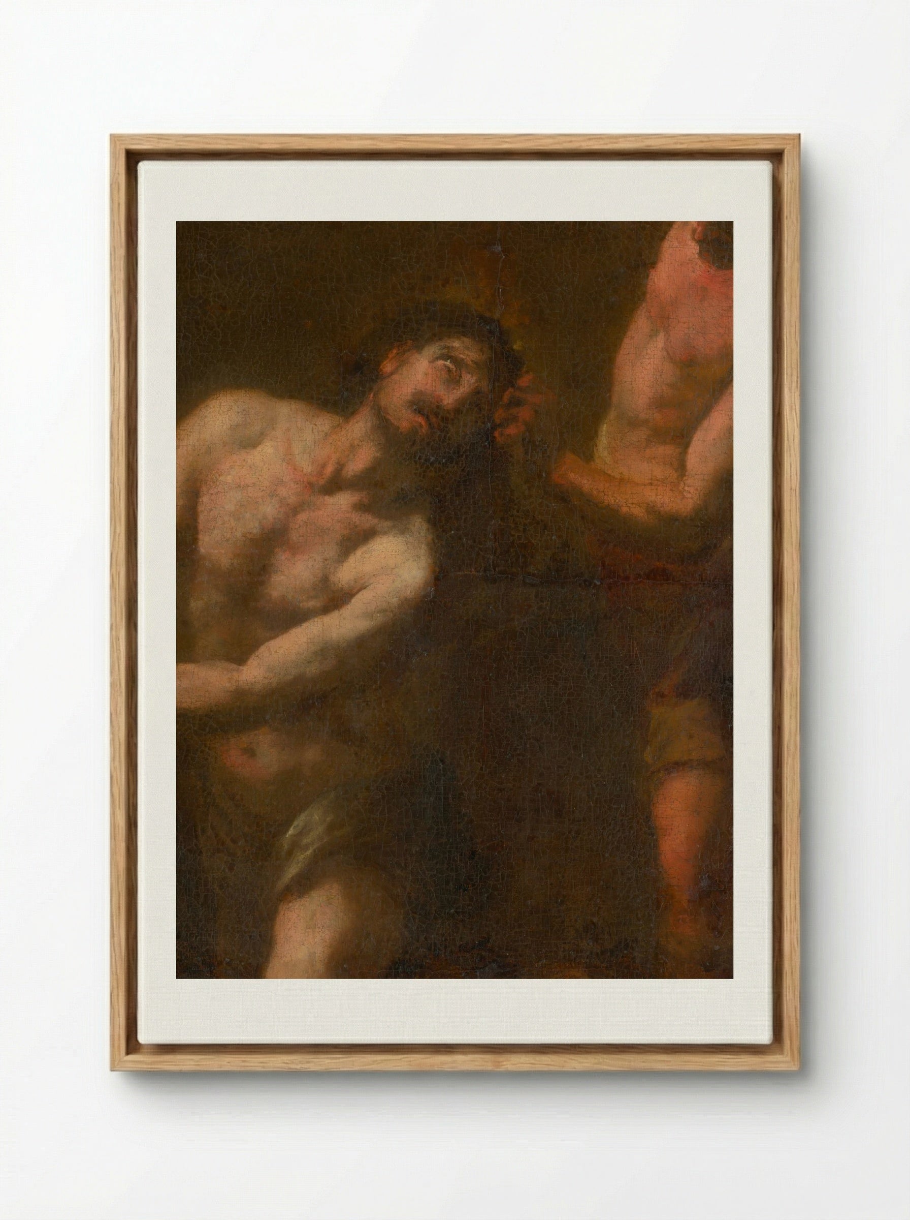 The Flagellation of Christ - Fine Art Print - Framed Canvas Wood