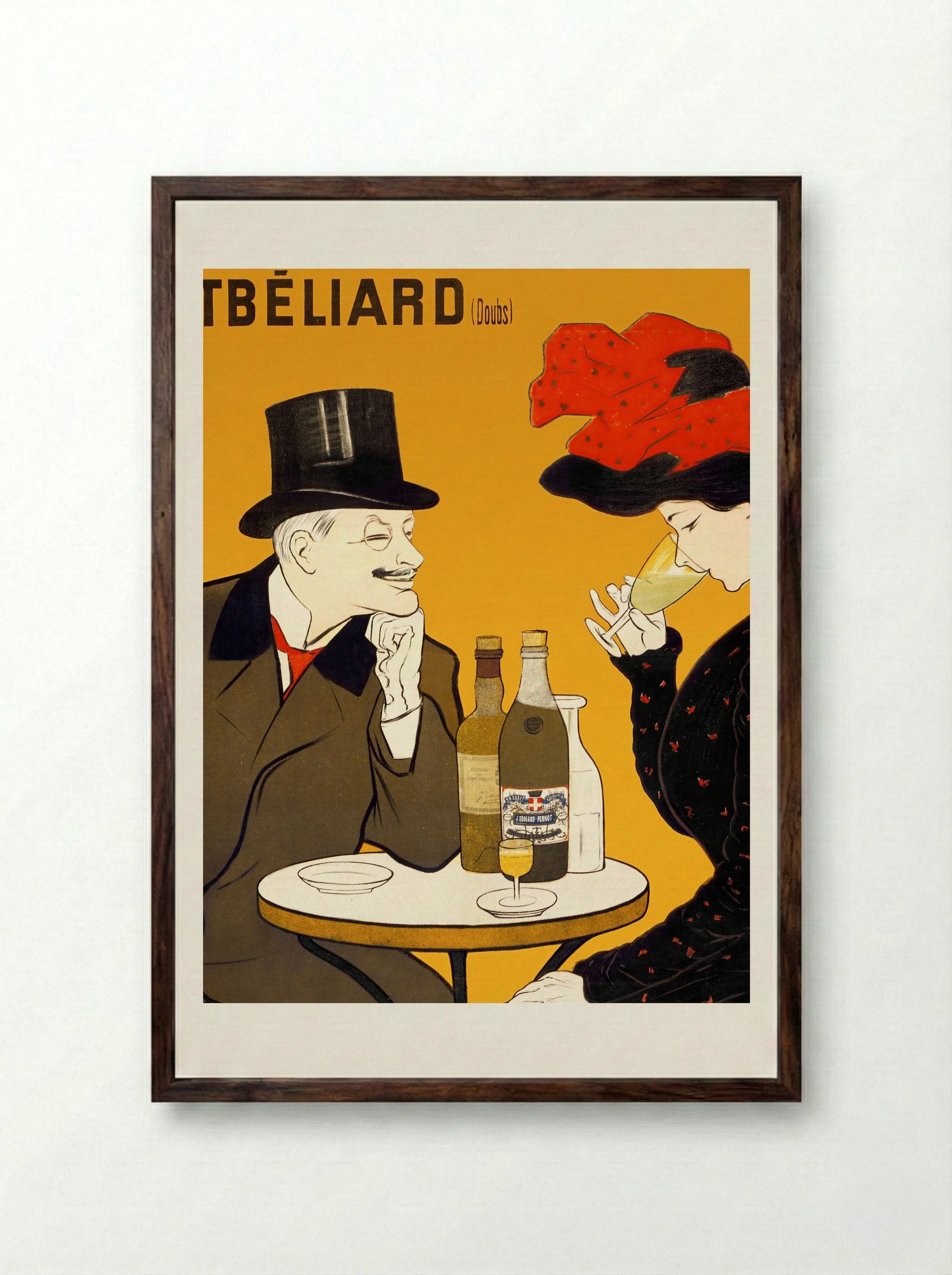 J. Edouard Pernot Liqueur Mont-Christ - Leonetto Cappiello - Framed Print Dark Wood