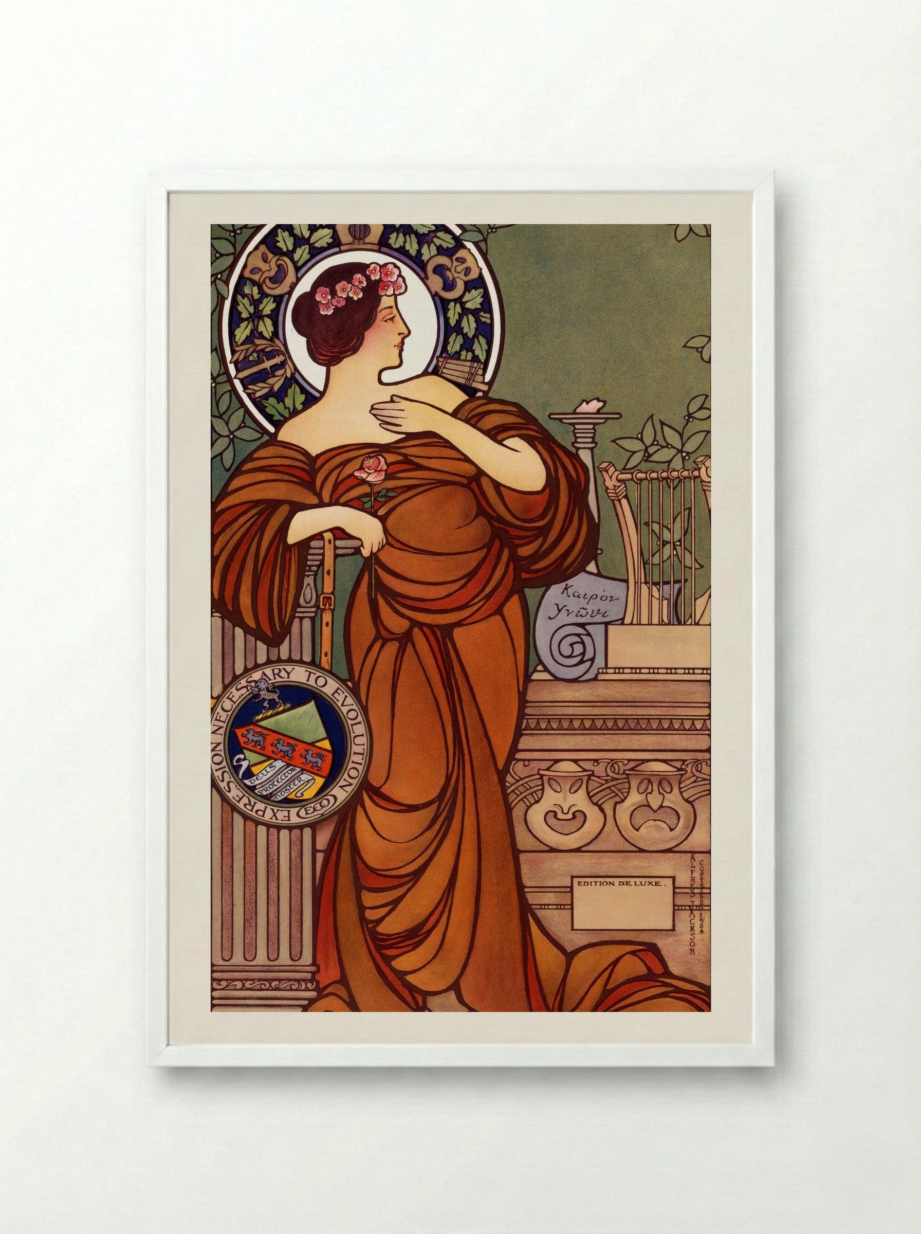 The Emerson College of Oratory - George H. Walker & Co. - Framed Print White