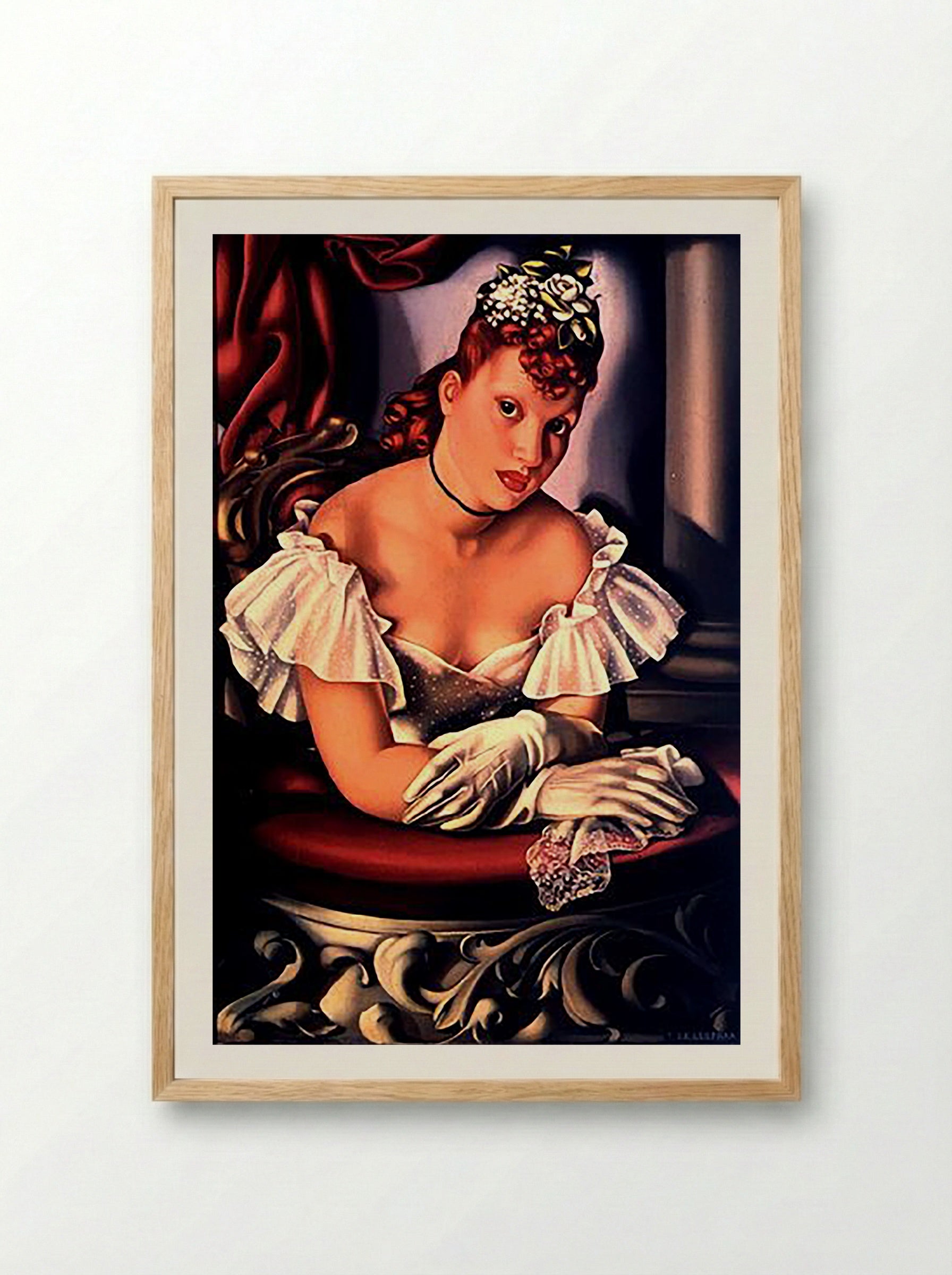 At the Opera - T. R. Leefoon - Framed Print Wood