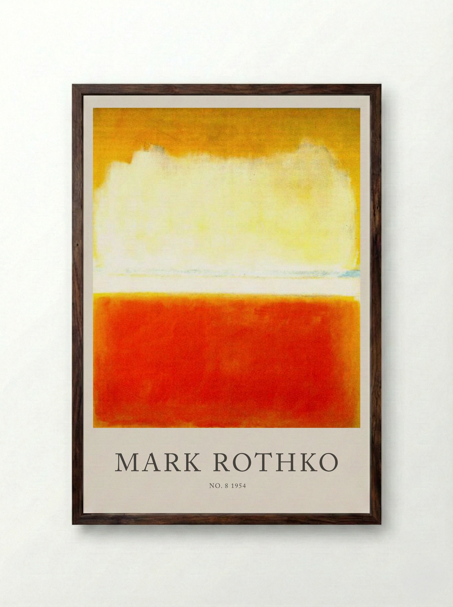 No. 8 - Mark Rothko - Framed Print Dark Wood