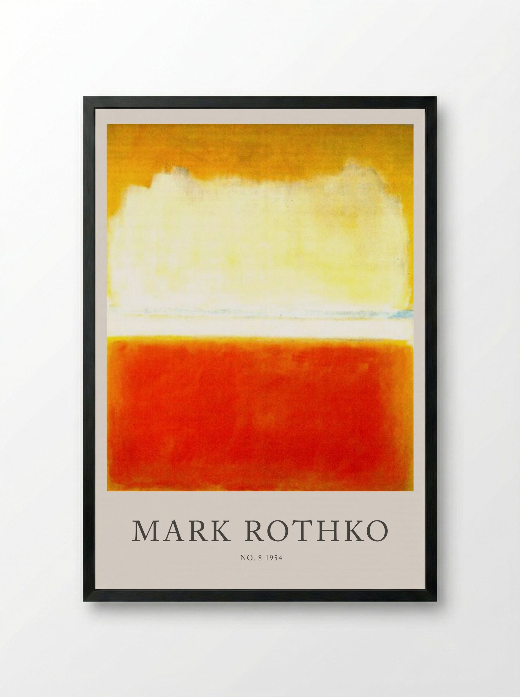 No. 8 - Mark Rothko - Framed Print Black