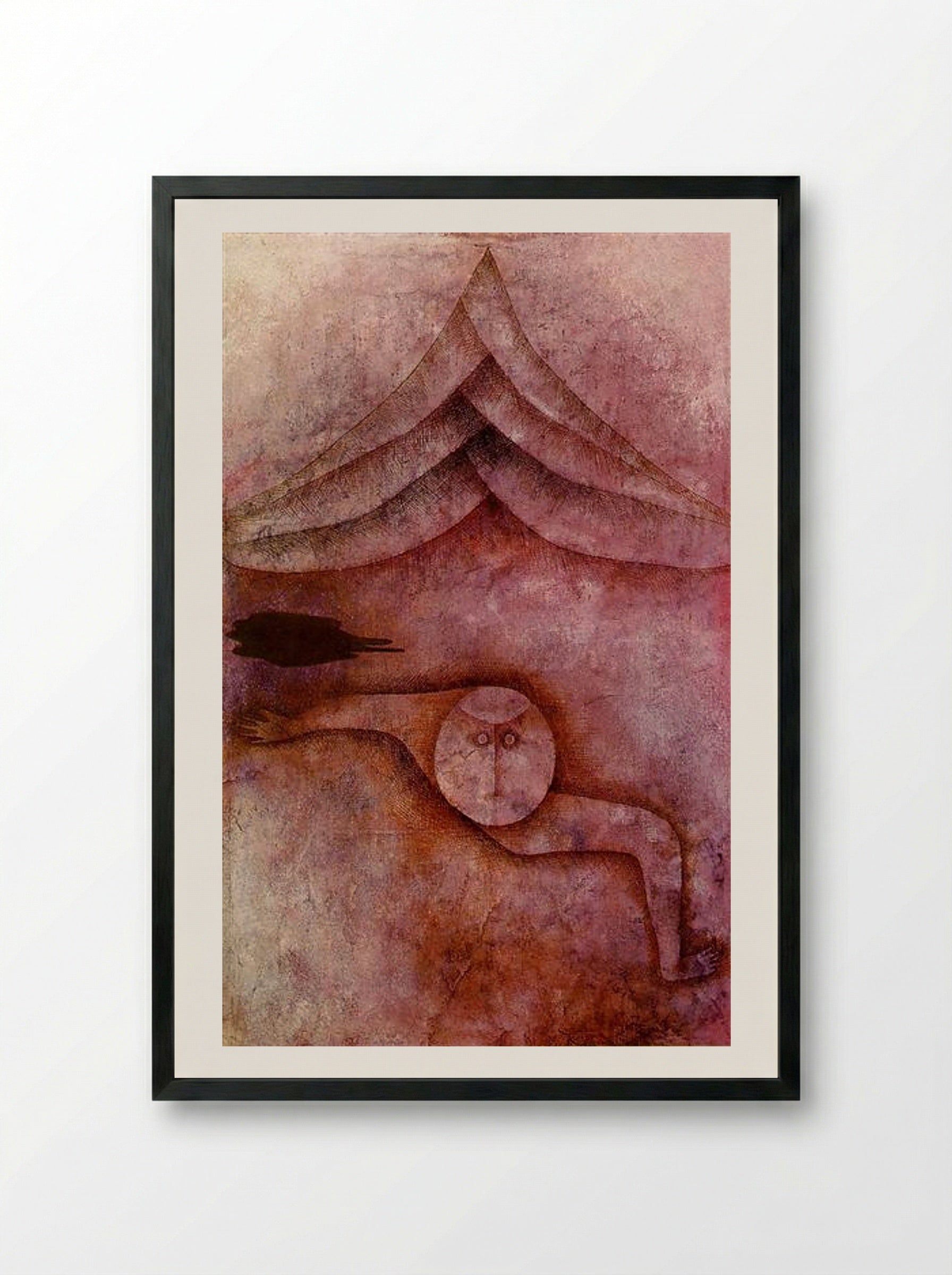 Refuge - Paul Klee - Framed Print Black
