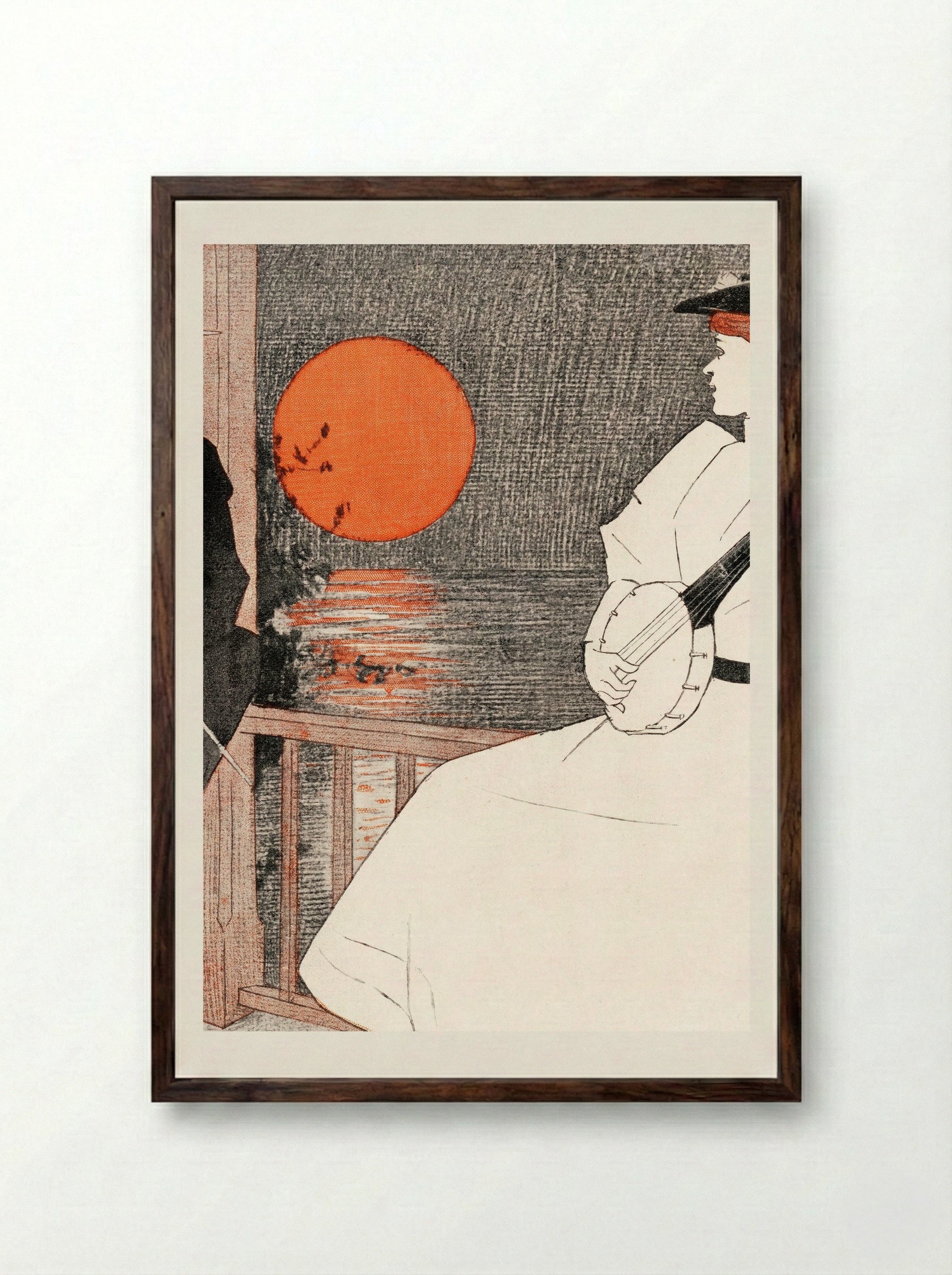 Midsummer Number - Edward Penfield - Framed Print Dark Wood