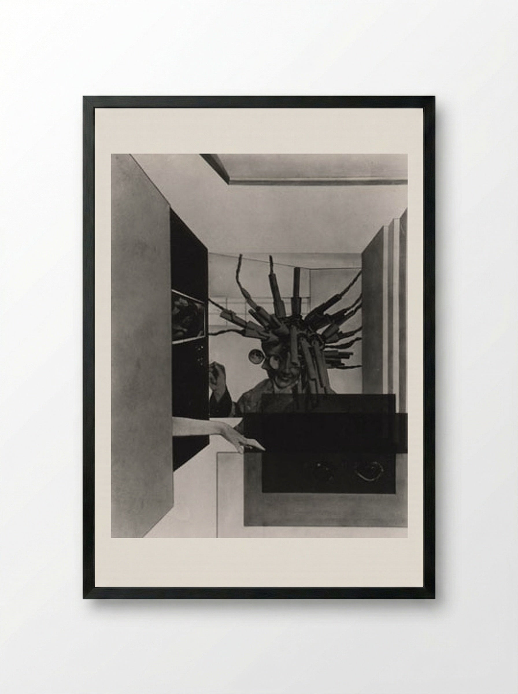 The Broken Marriage - Laszlo Moholy-Nagy - Framed Print Black
