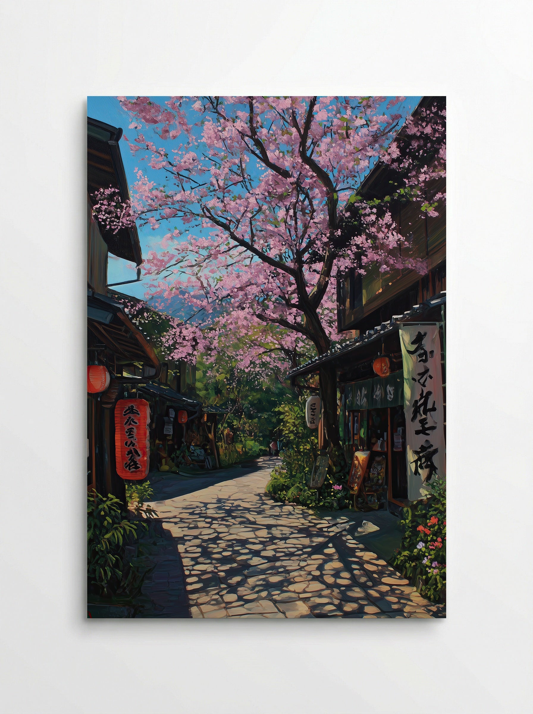 Springtime Sakura Alley in Kyoto - Poster