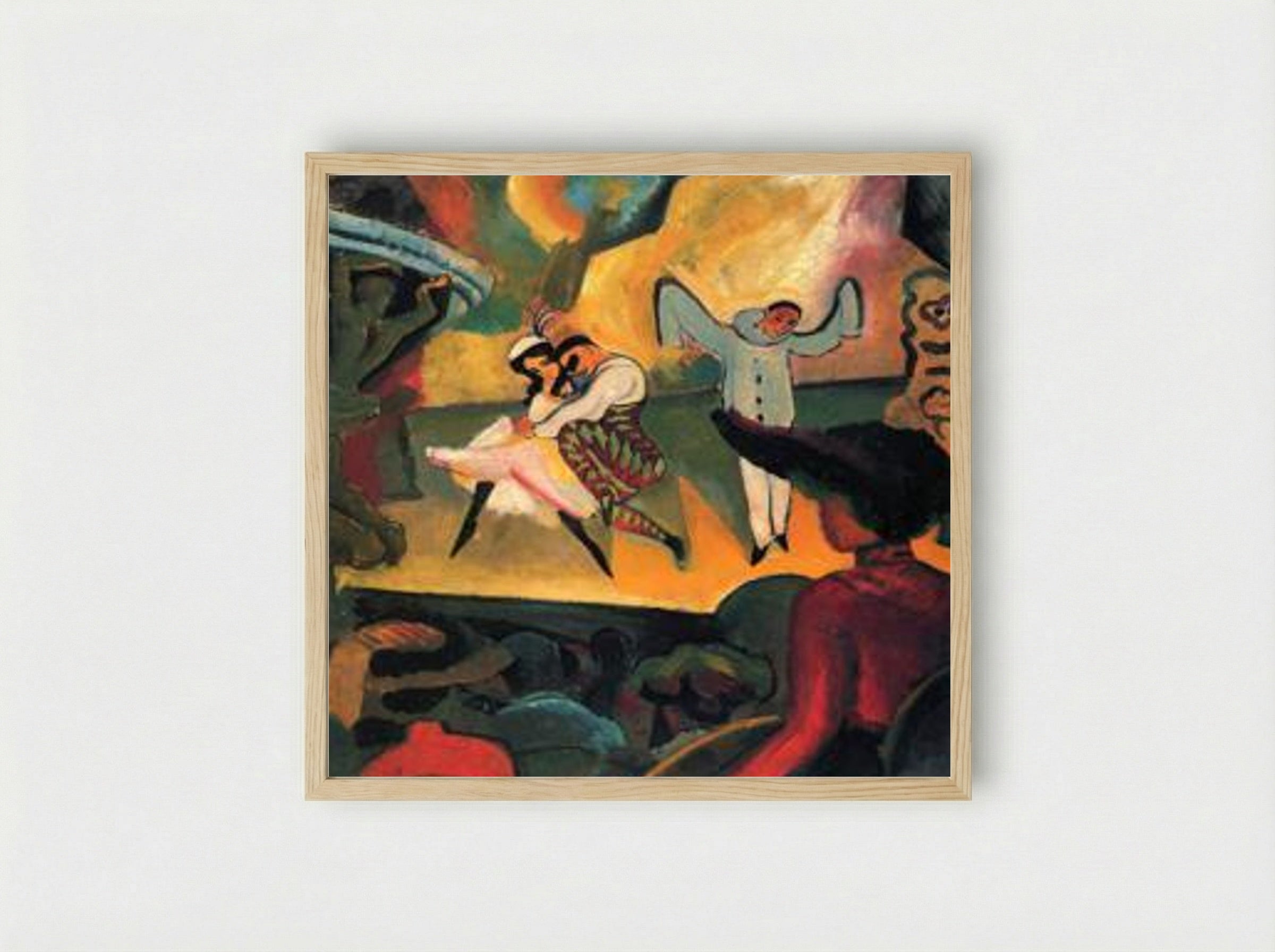 Russisches Ballett (I) - August Macke - Framed Print Wood