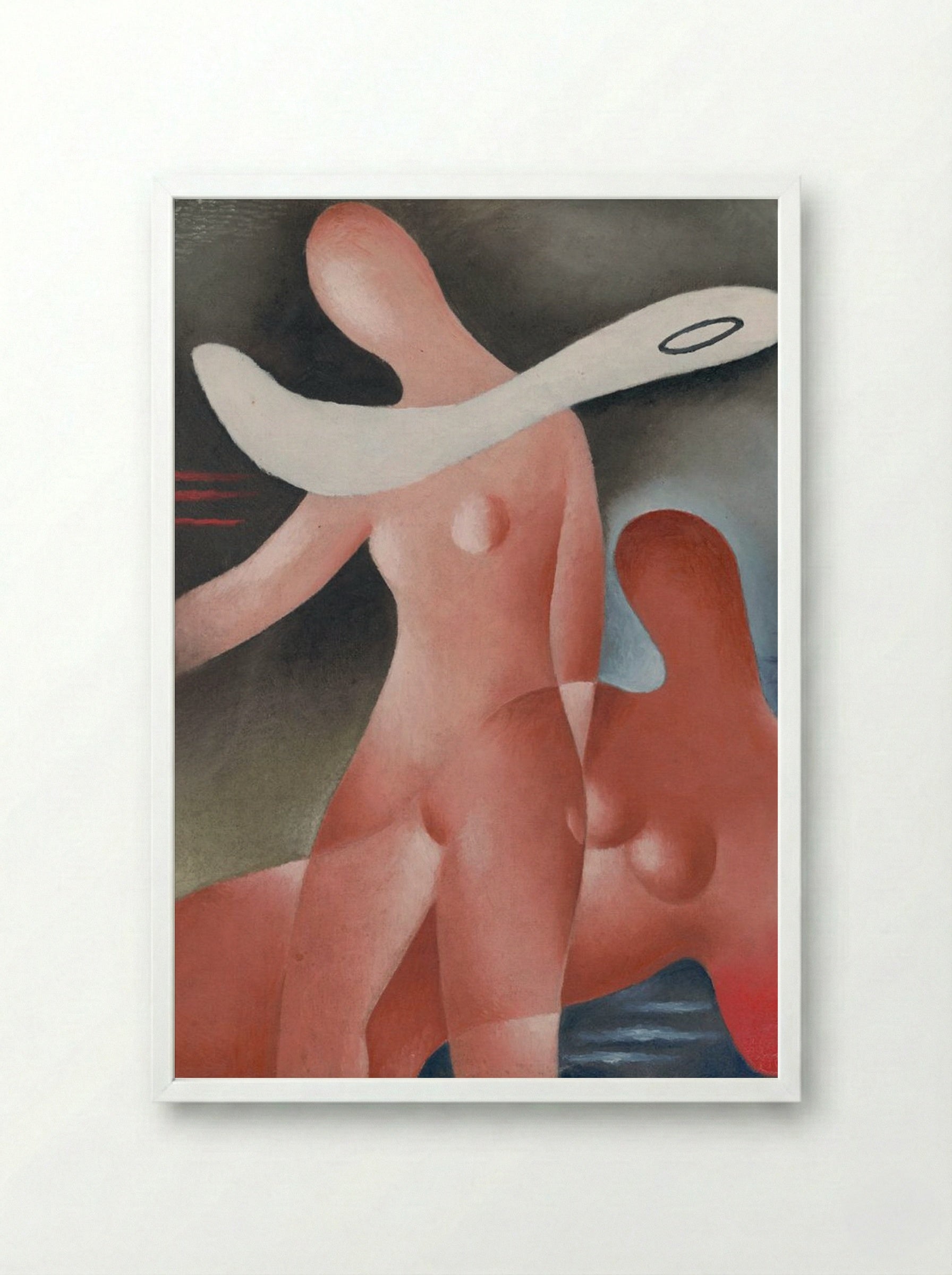 Two Women - Mikuláš Galanda - Framed Print White