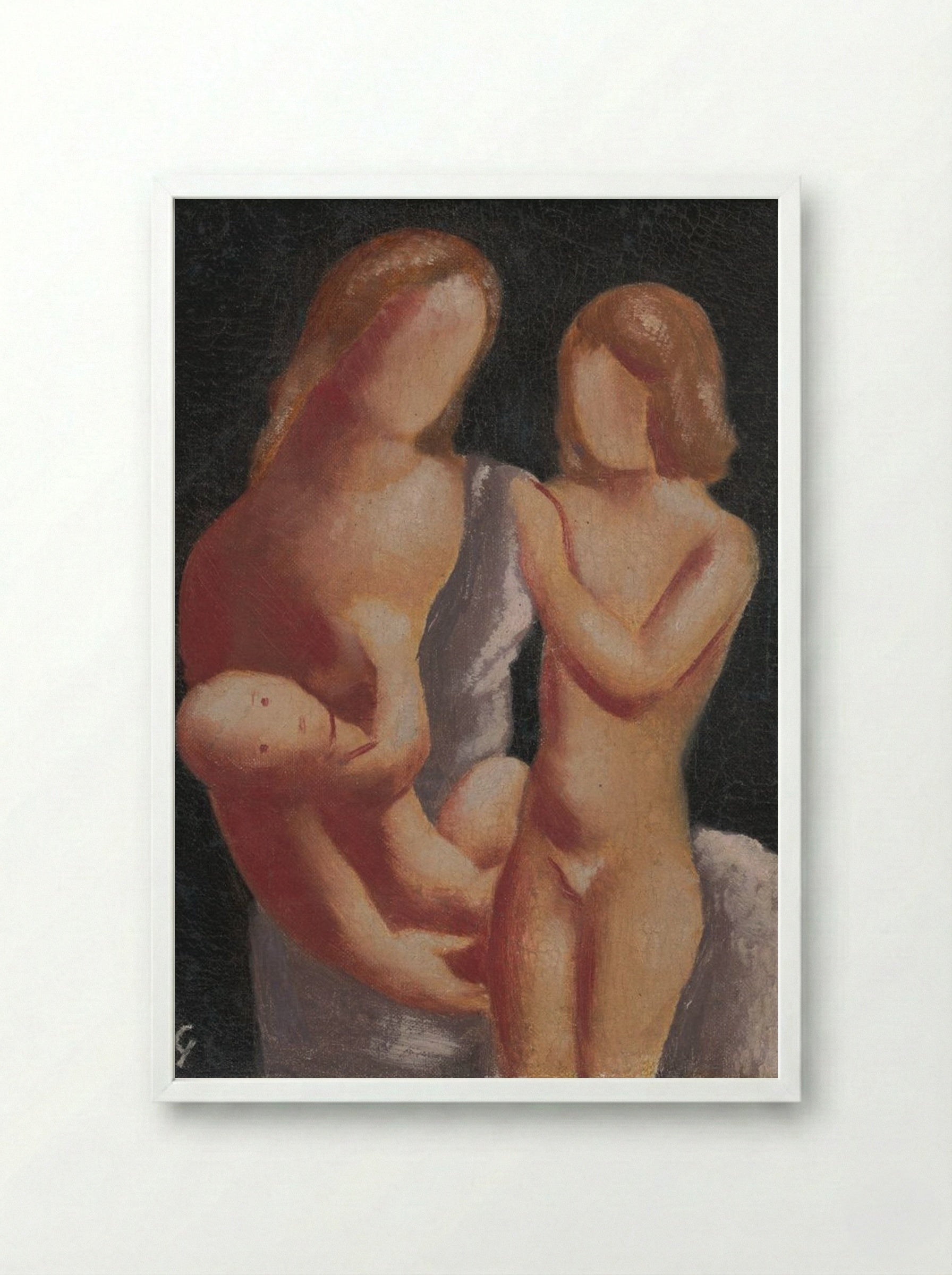 Family - Mikuláš Galanda - Framed Print White