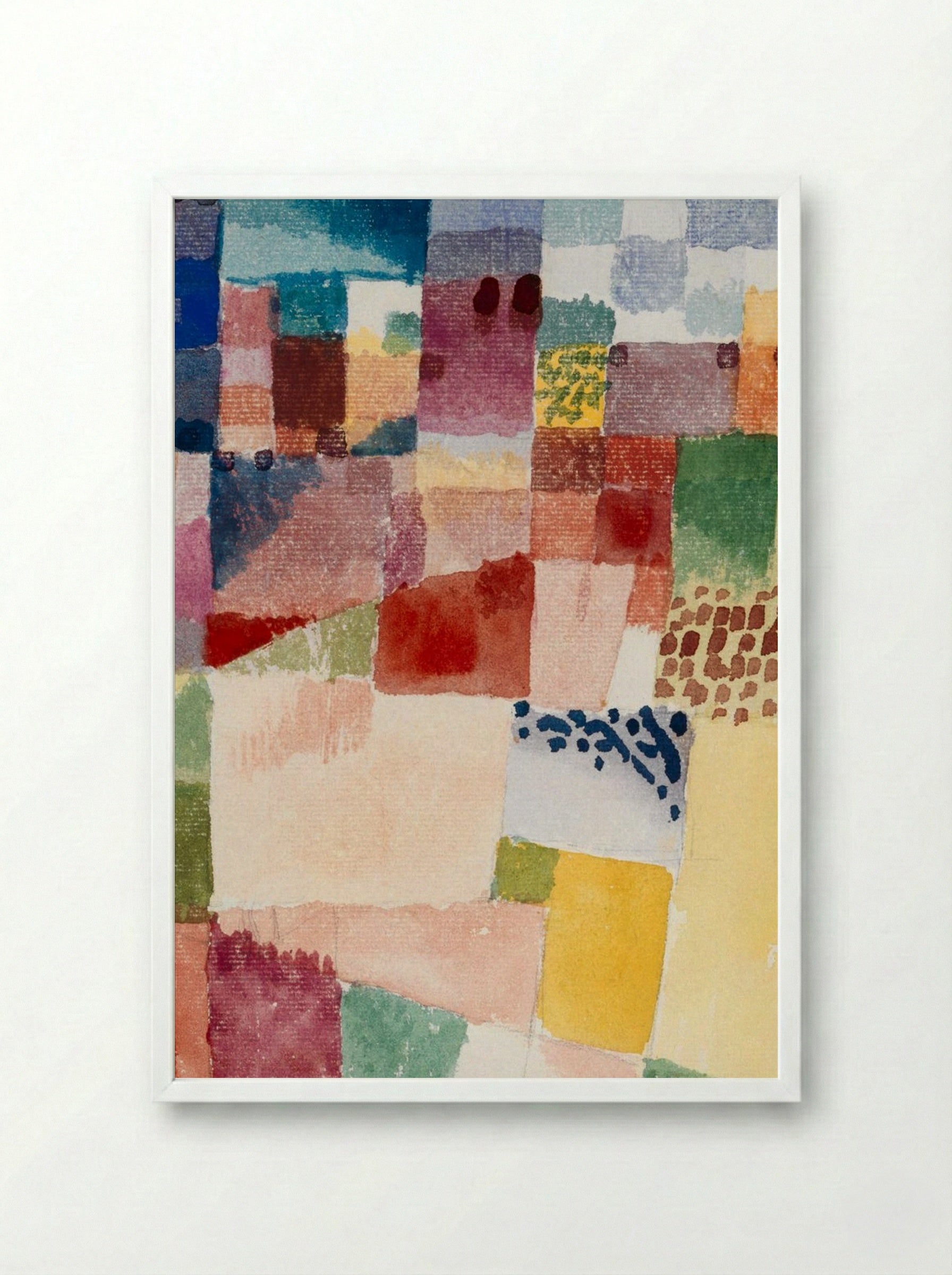 Motif from Hammamet - Paul Klee - Framed Print White