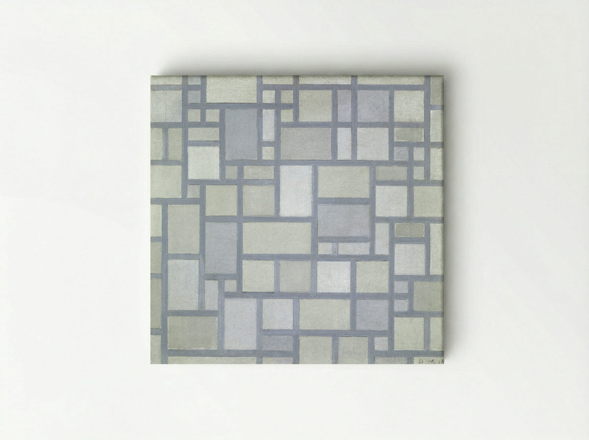 Composition with Gray Lines - Piet Mondrian - Canvas