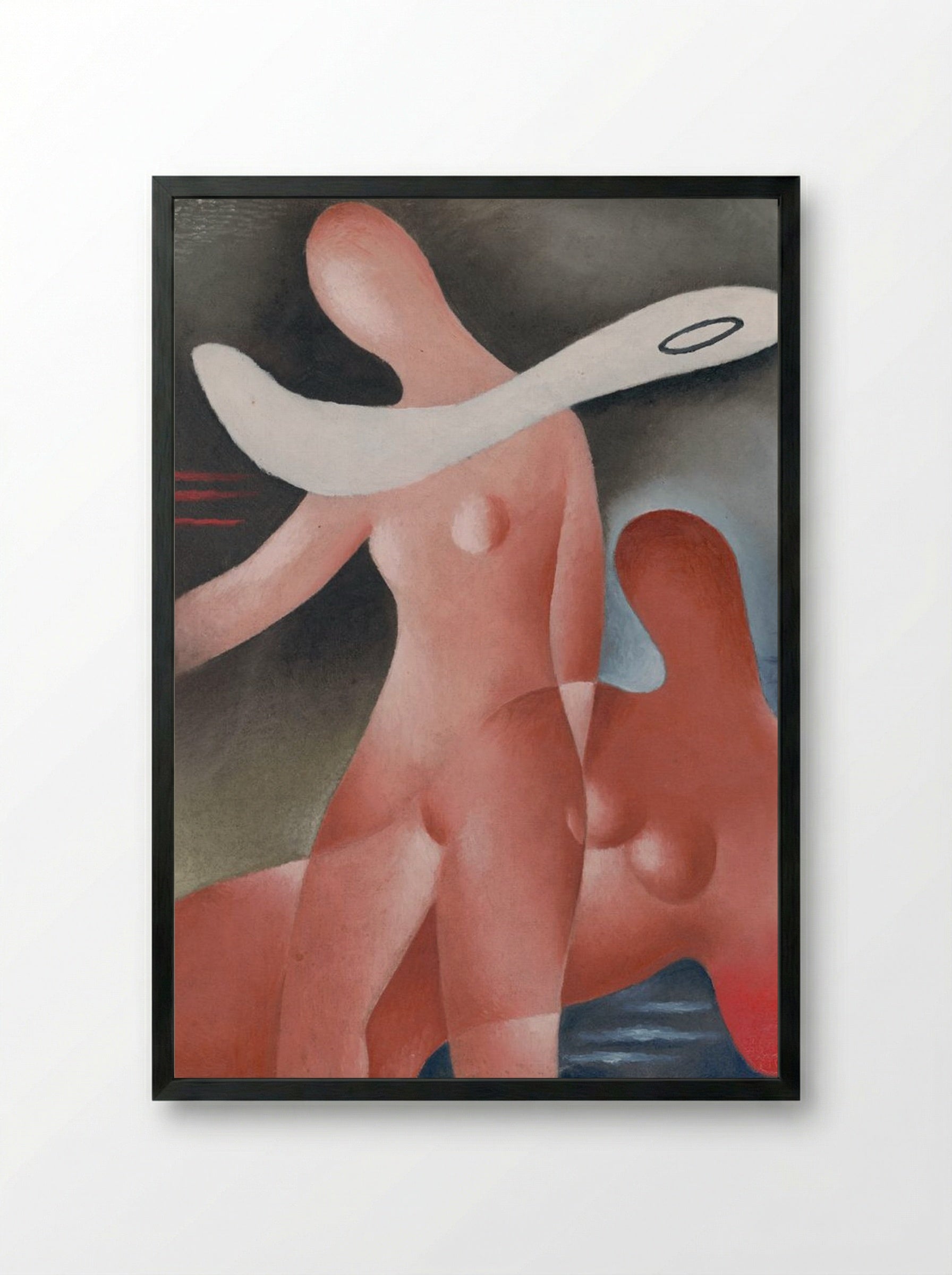 Two Women - Mikuláš Galanda - Framed Print Black