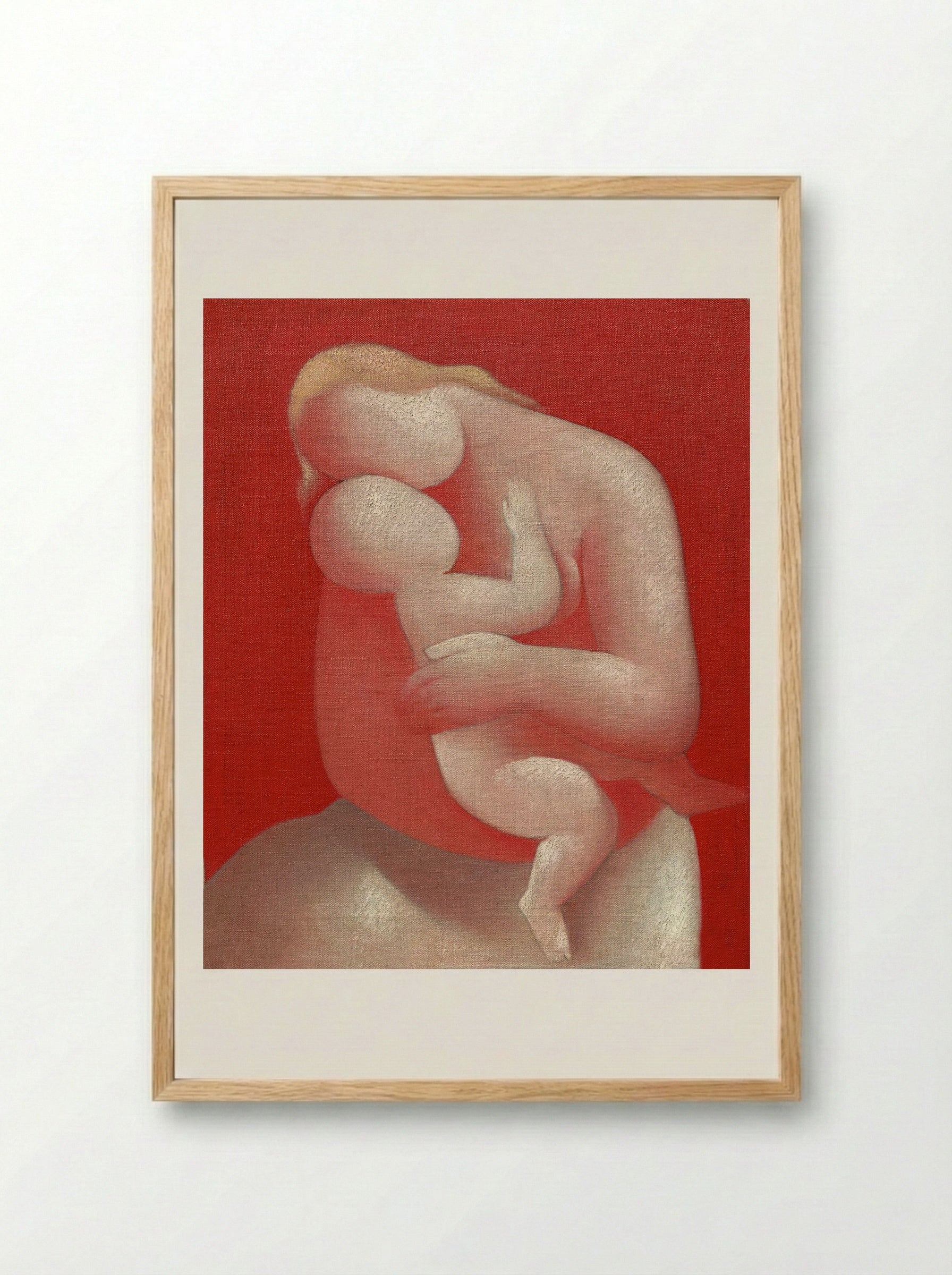 Mother (Pink Madonna) - Mikuláš Galanda - Framed Print Wood
