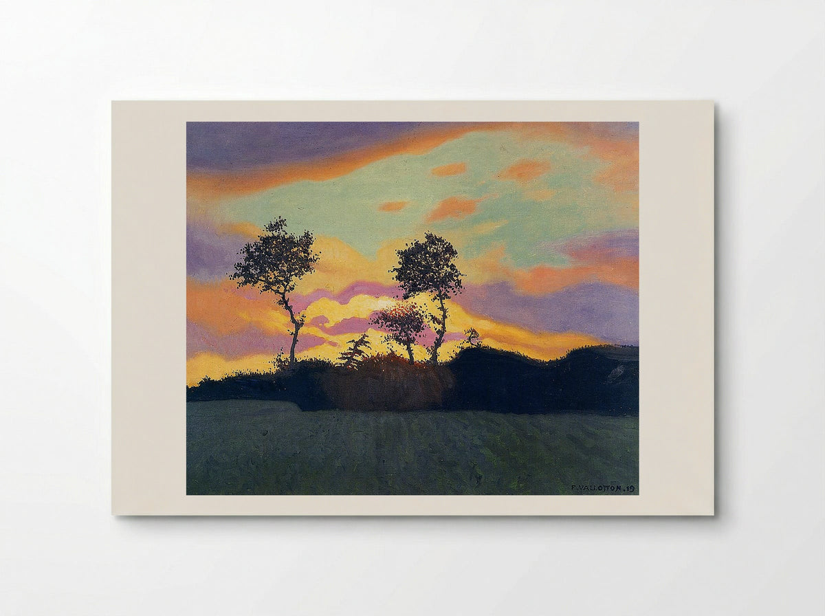 Landscape at Sunset - Félix Vallotton - Poster