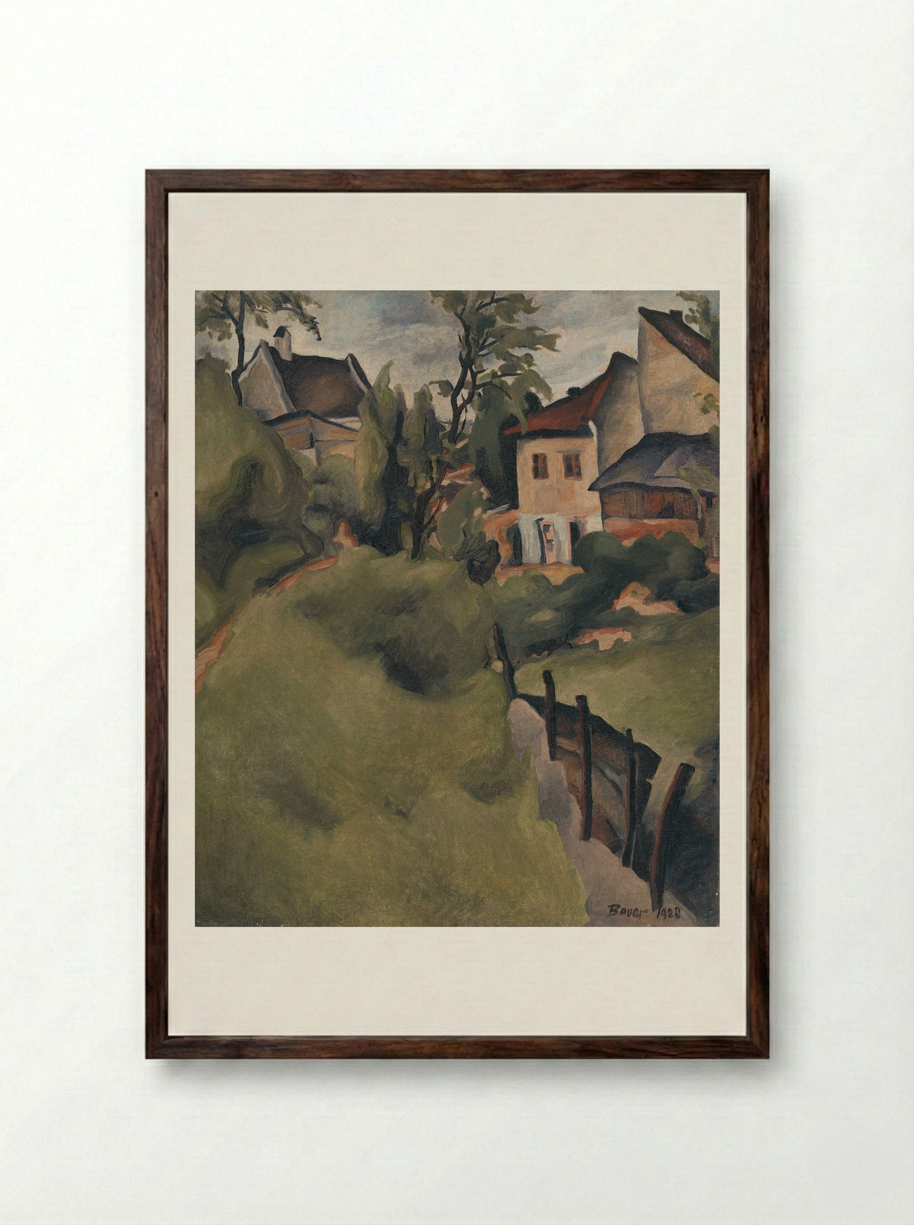 Corner of Košice - Konstantin Bauer - Framed Print Dark Wood