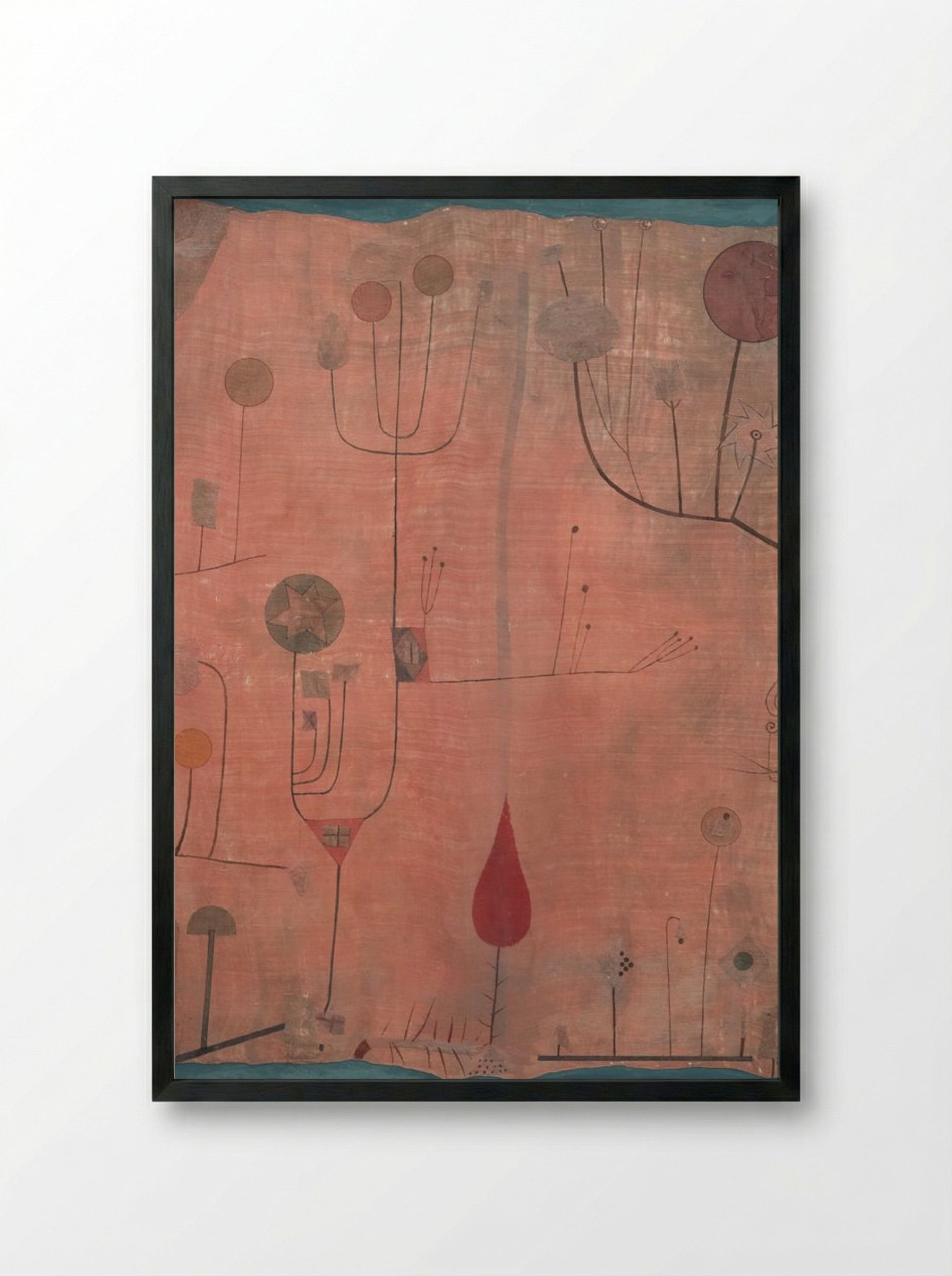 Fruits - Paul Klee - Framed Print Black