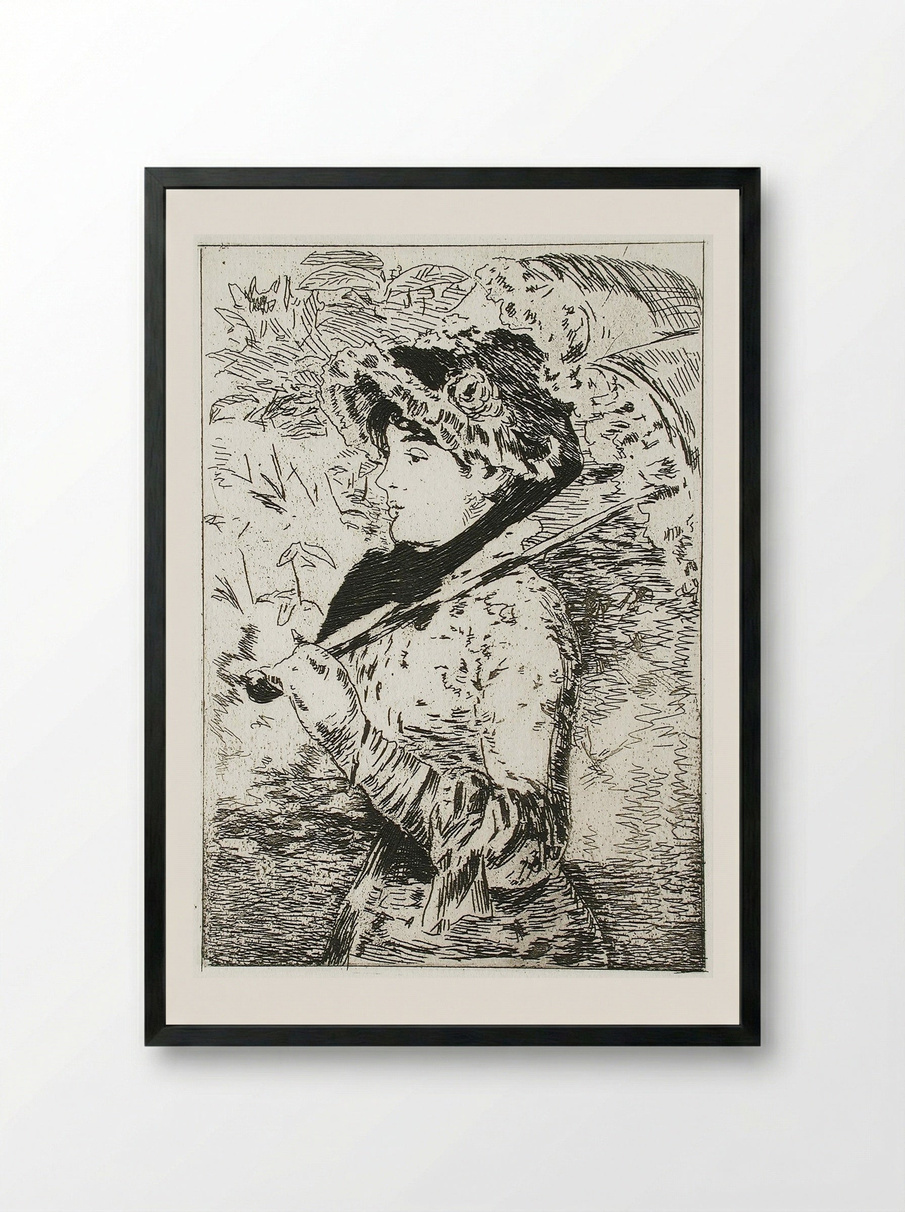 Jeanne (Spring) (Jeanne II) - Édouard Manet - Framed Print Black