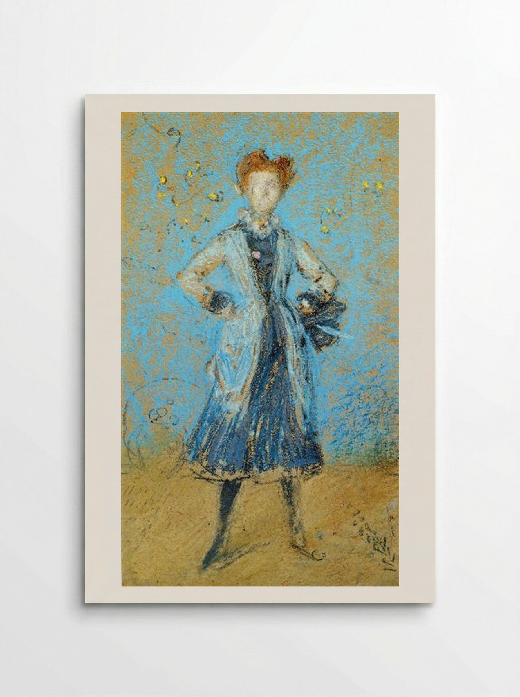 The Blue Girl - James McNeill Whistler - Poster