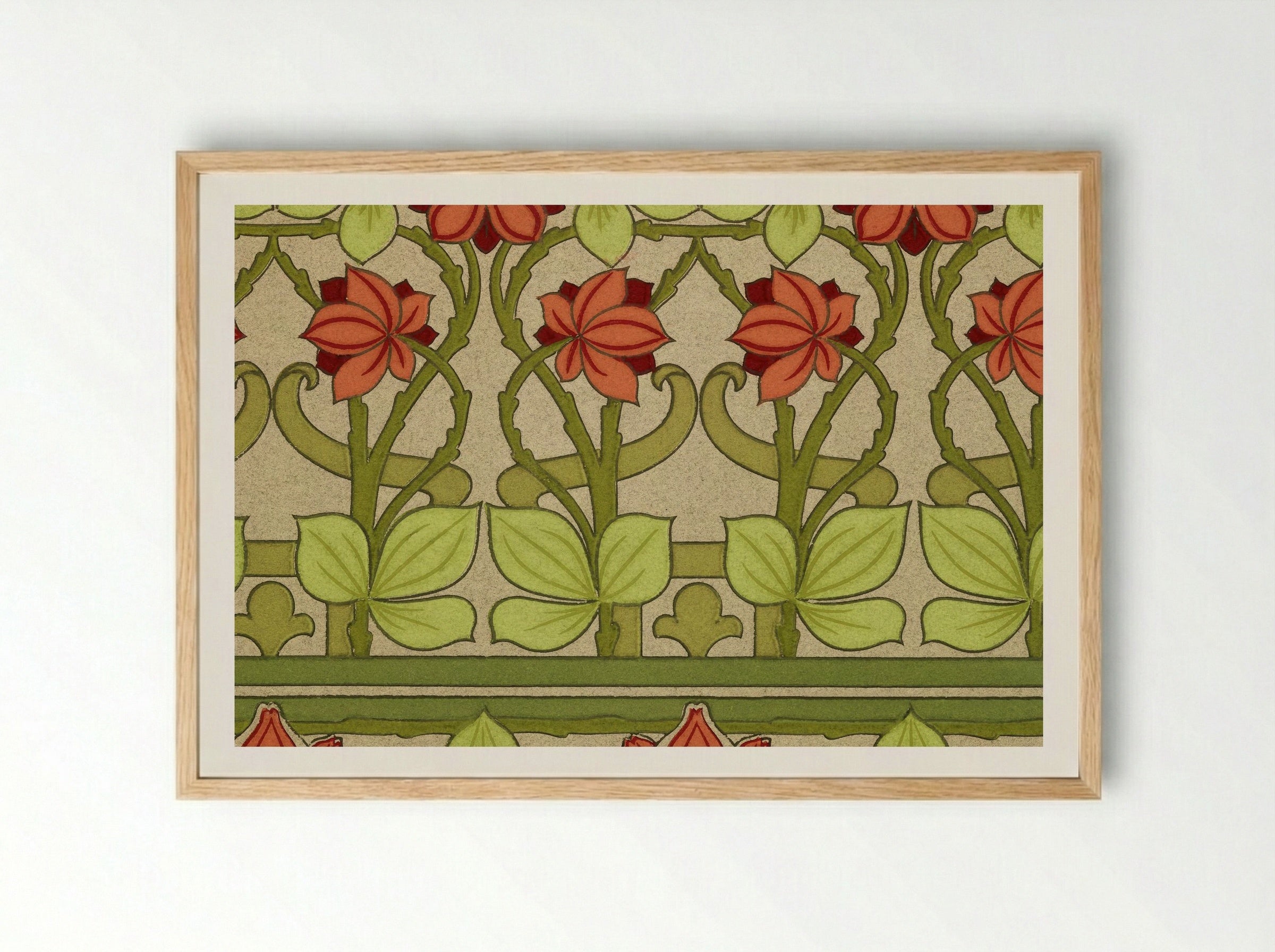 Frieze and Border - S.A. Maxwell - Framed Print Wood