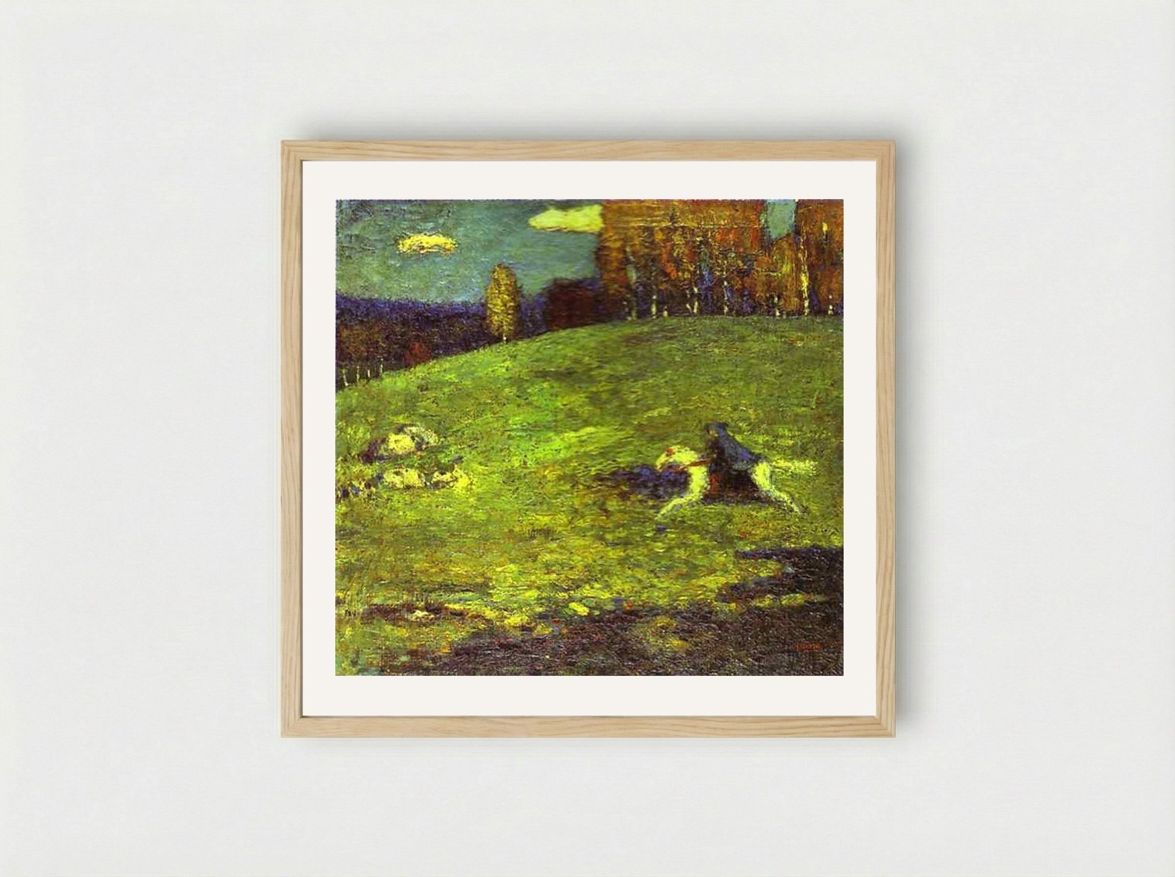 Blue Rider - Wassily Kandinsky - Framed Print Wood