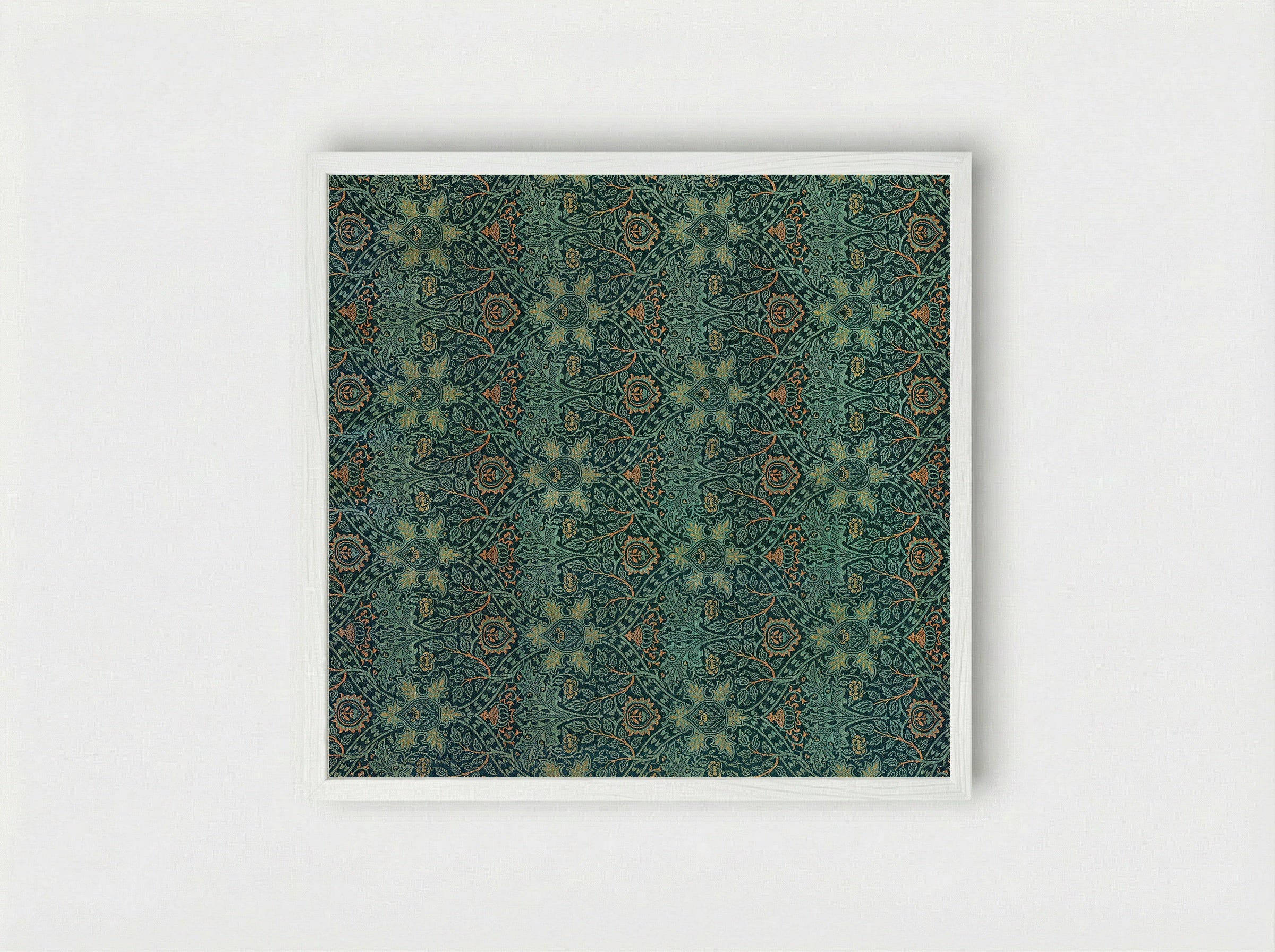 Ispahan - William Morris - Framed Print White
